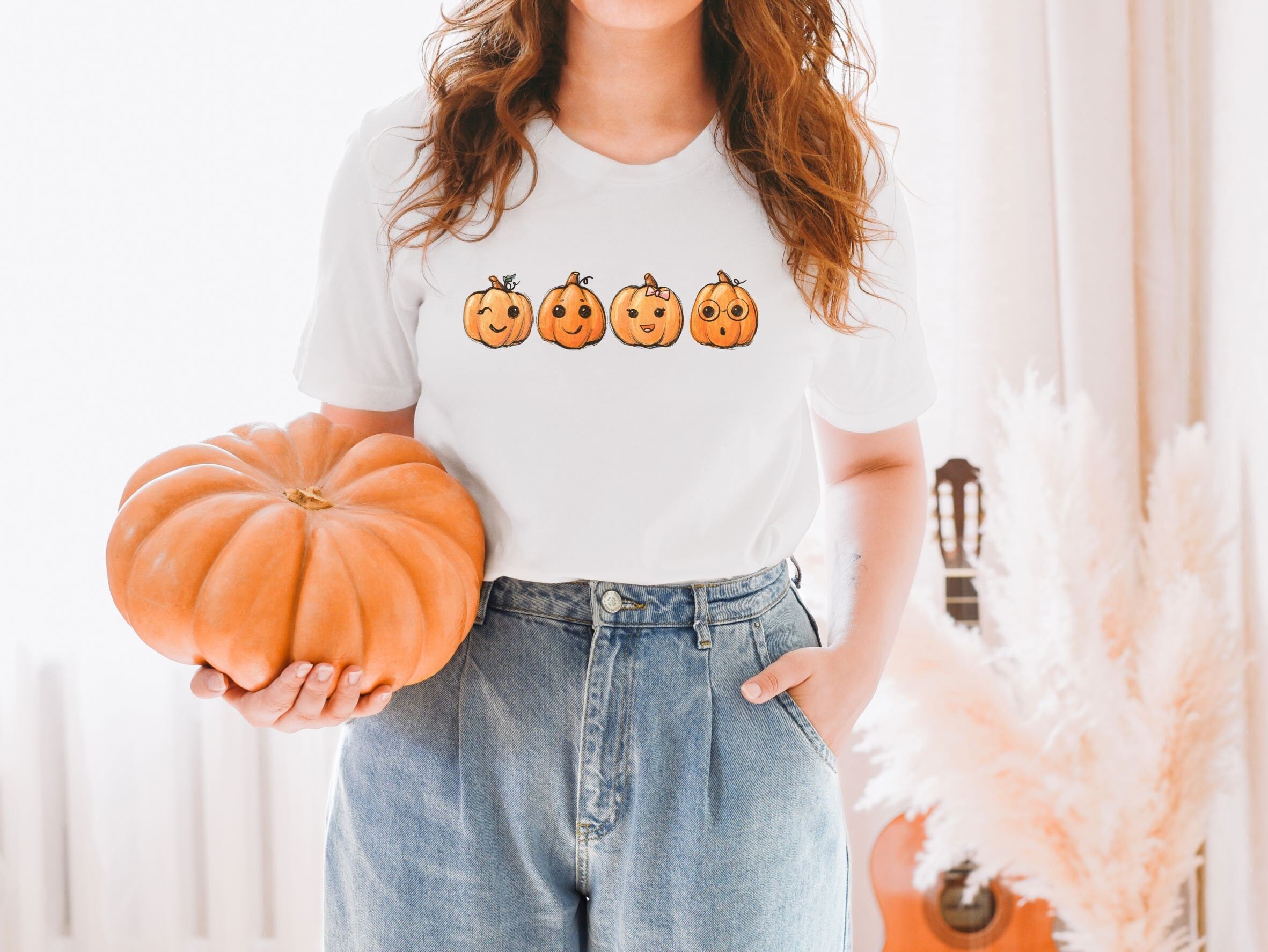 Cute Little Baby Pumpkins Sweatshirt, Spooky Halloween Mom Shirt, Vintage Sweater, Mama Shirt, Womens Cute Pumpkin Halloween Graphic