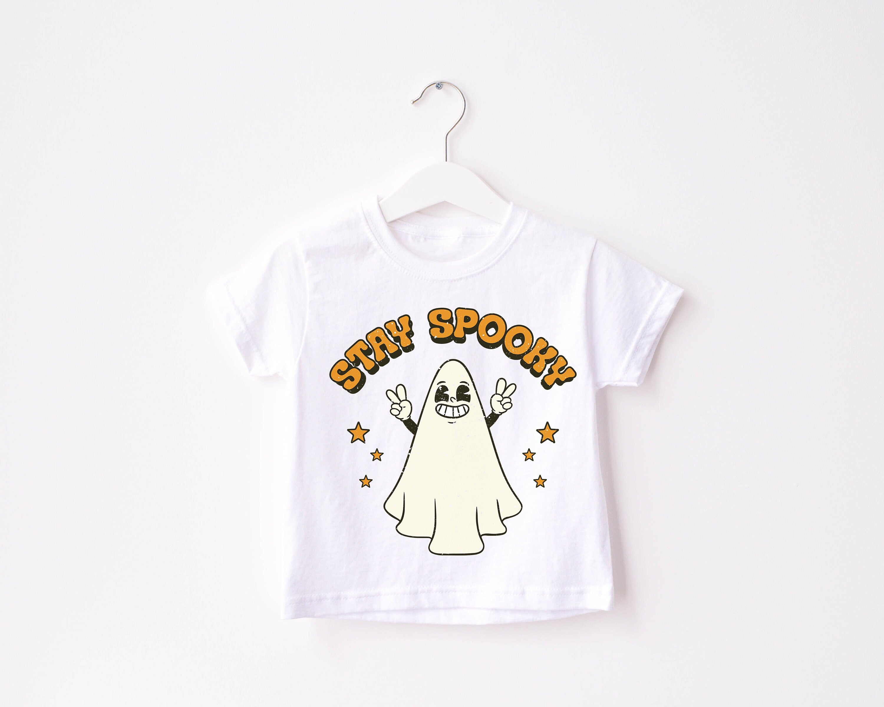 Stay Spooky Ghost Toddler Shirt, Cute Fall Girls Shirt, Toddler Youth Fall Tee, Retro Boho Cute Vintage Bodysuit, Creep It Real Ghost Tee