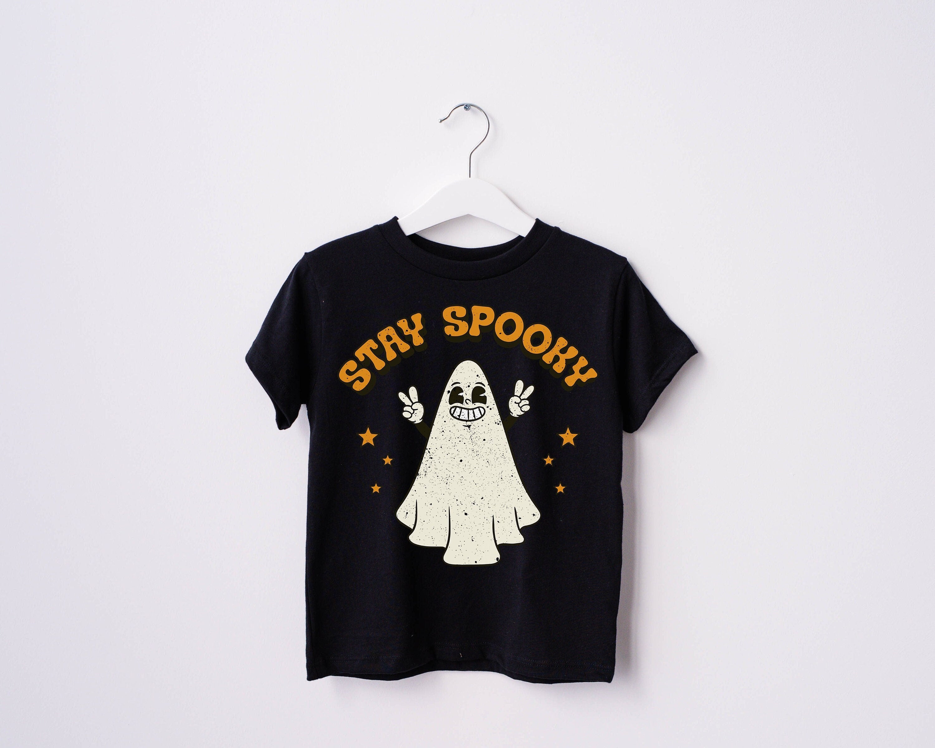 Stay Spooky Ghost Toddler Shirt, Cute Fall Girls Shirt, Toddler Youth Fall Tee, Retro Boho Cute Vintage Bodysuit, Creep It Real Ghost Tee
