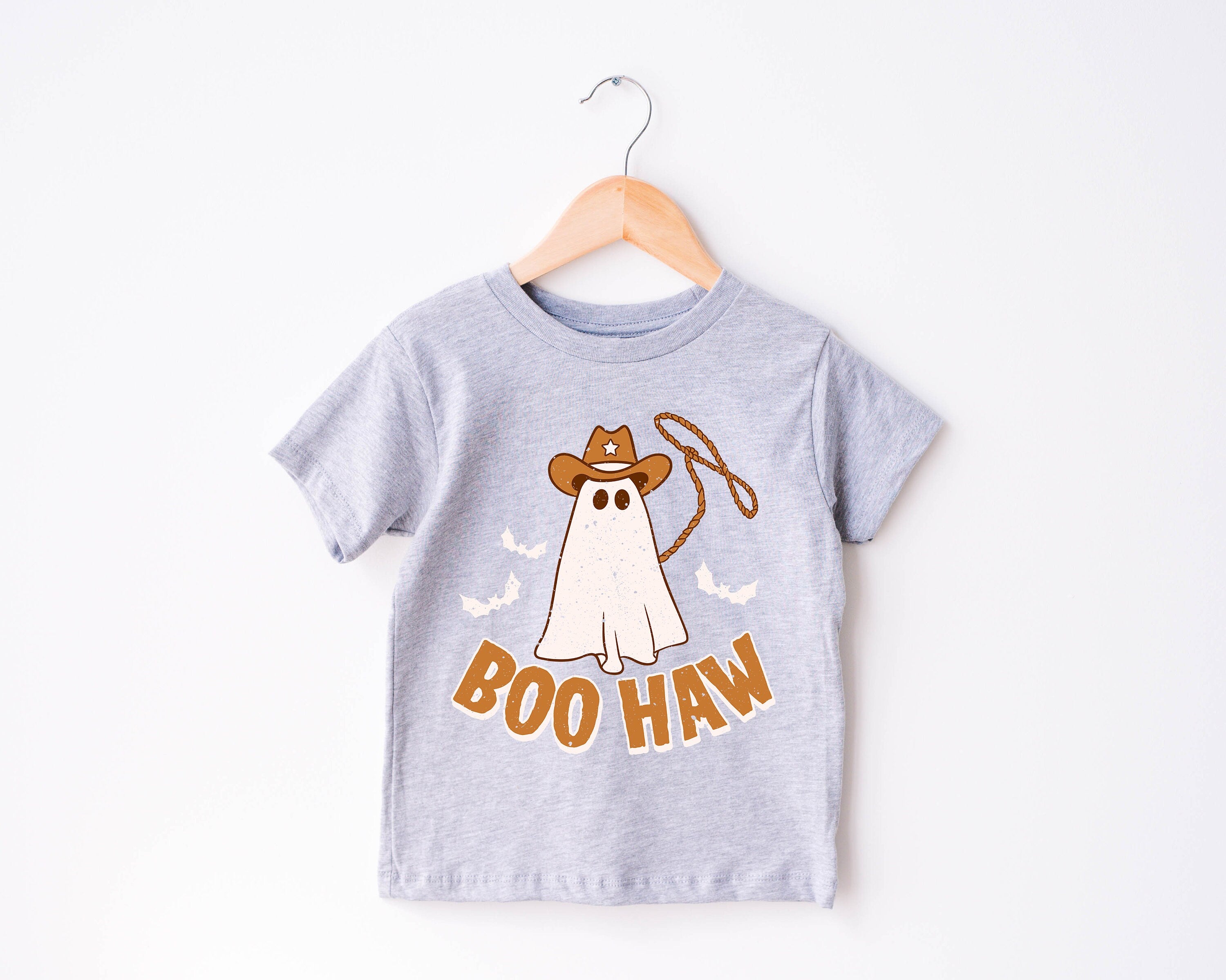 Boo Haw Western Halloween, Pumpkin Season Toddler Tee, Cute Fall Girls Shirt, Toddler Youth Fall Tee, Retro Cute Vintage Bodysuit, Ghost Tee