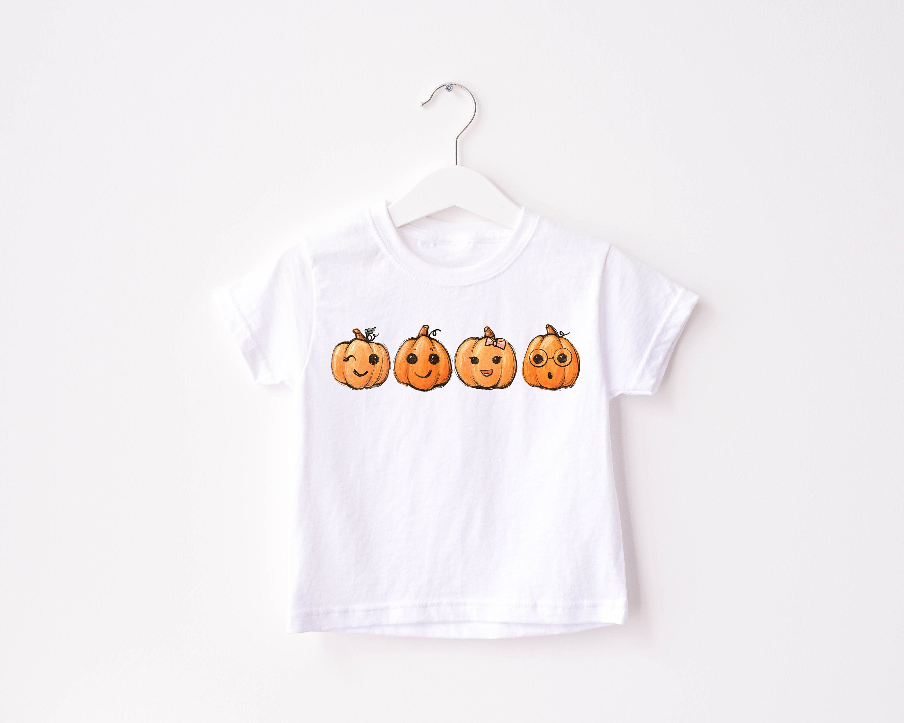 Little Baby Pumpkins Halloween, Pumpkin Season Toddler Tee, Cute Fall Girls Shirt, Toddler Youth Fall Tee, Retro Cute Vintage Bodysuit