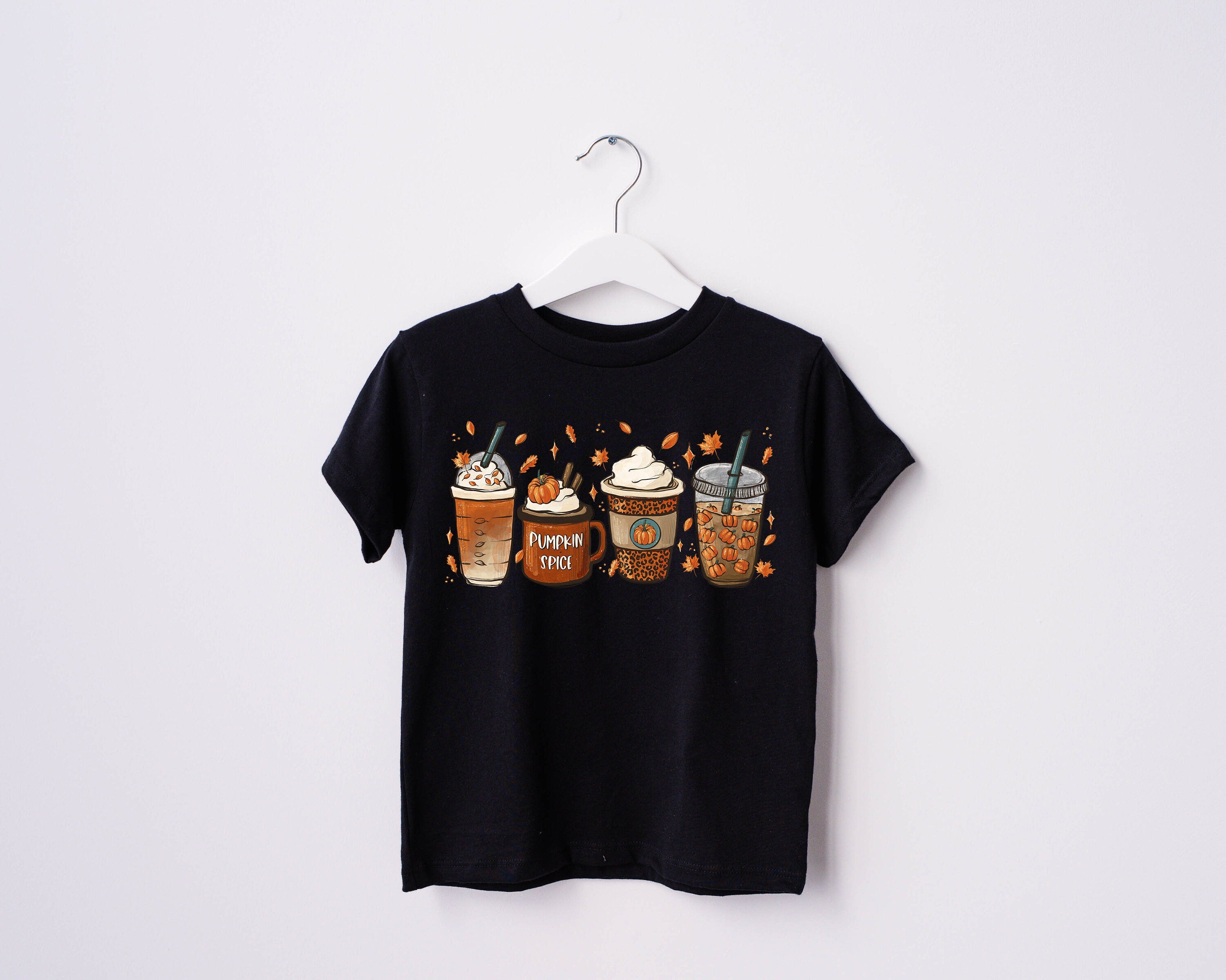 Fall Pumpkin Spice Latte Halloween, Pumpkin Season Toddler Tee, Cute Fall Girls Shirt, Toddler Youth Fall Tee, Retro Cute Vintage Bodysuit