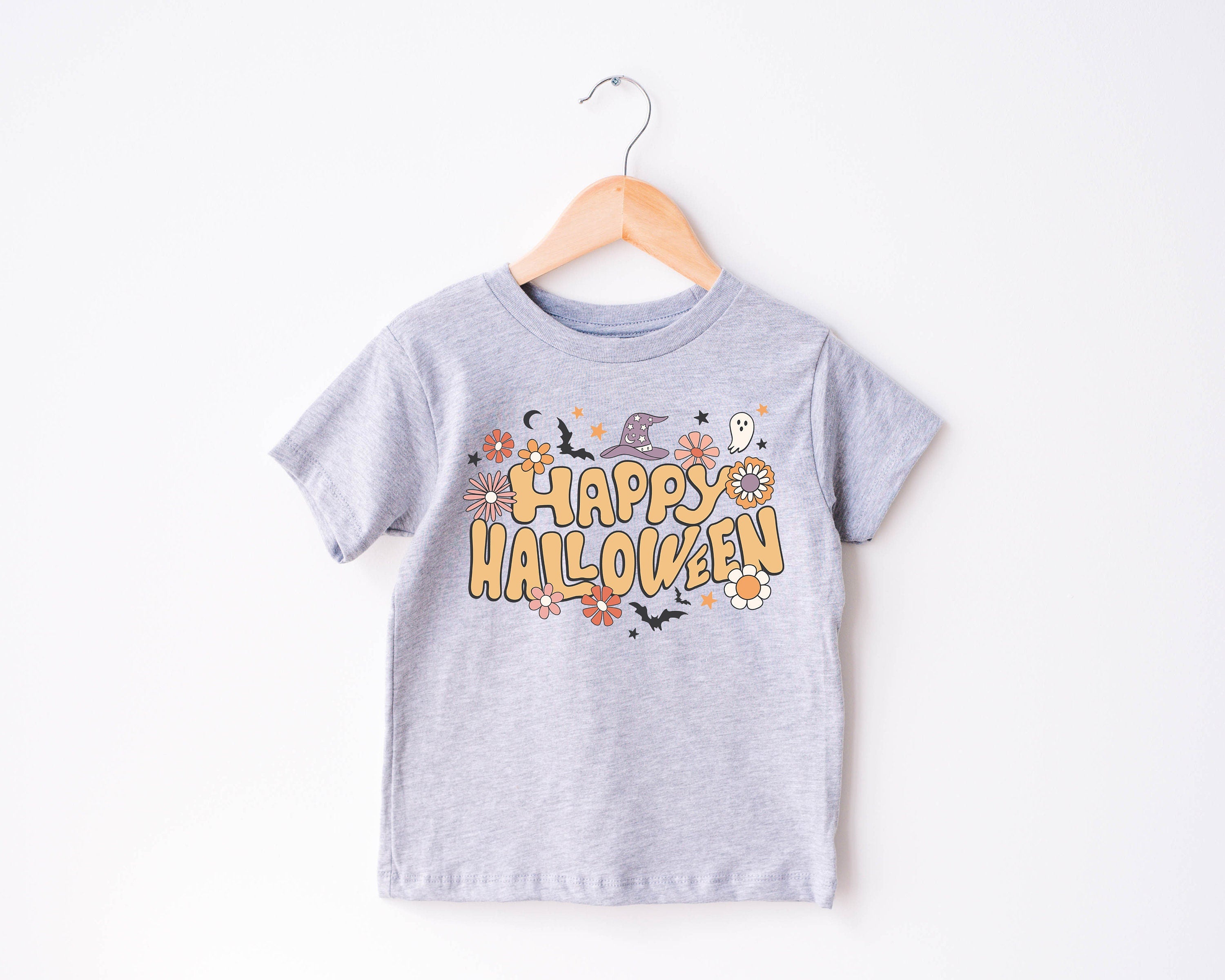 Pumpkin Season Toddler Shirt, Cute Fall Girls Shirt, Toddler Youth Fall Tee, Retro Boho Cute Vintage Bodysuit, Creep It Real Ghost Tee