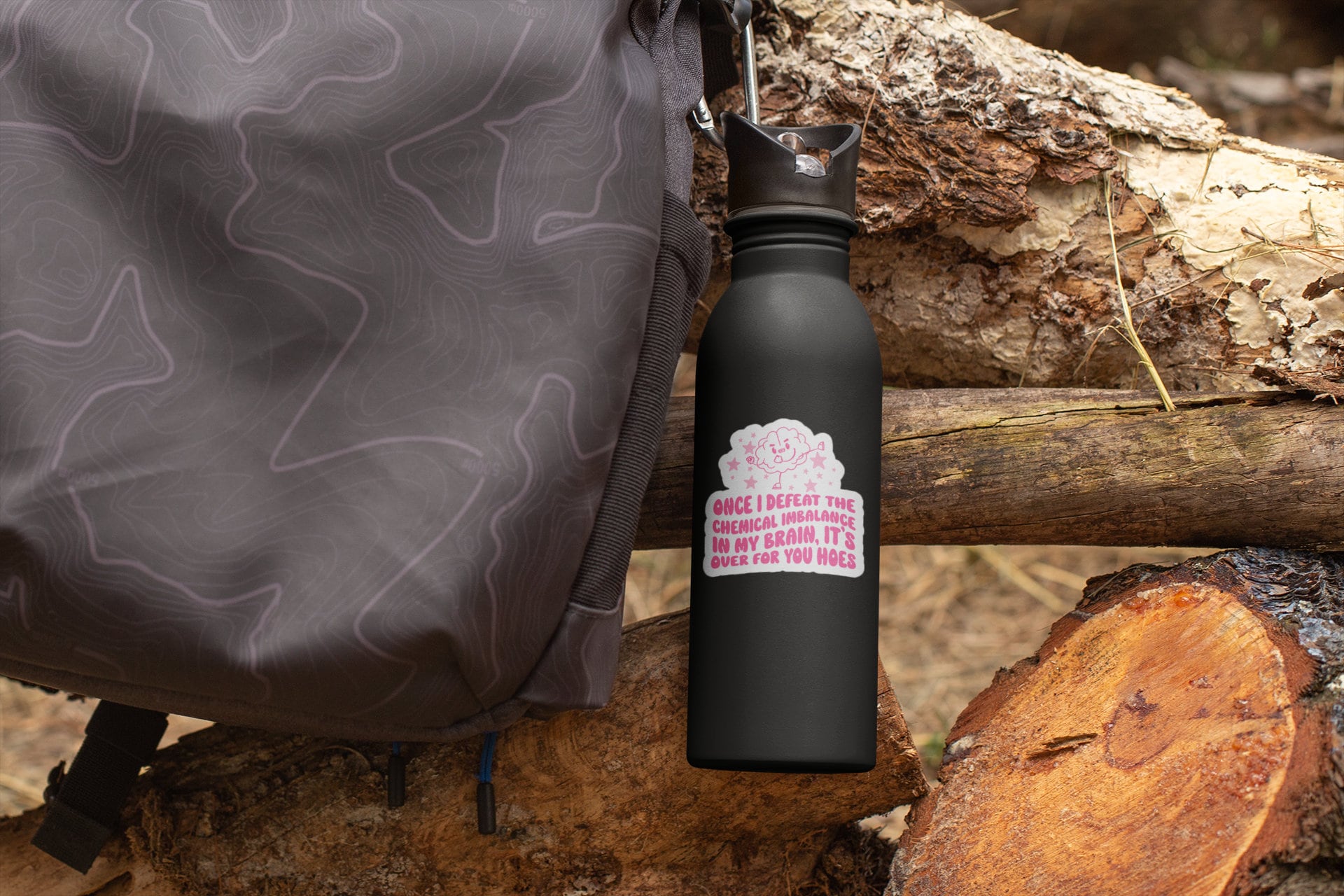 Chemical Imbalance It is Over For You, Mental Health Sticker, Funny Water Bottle Sticker, Hydro Sticker, Drink Water Sticker Weatherproof