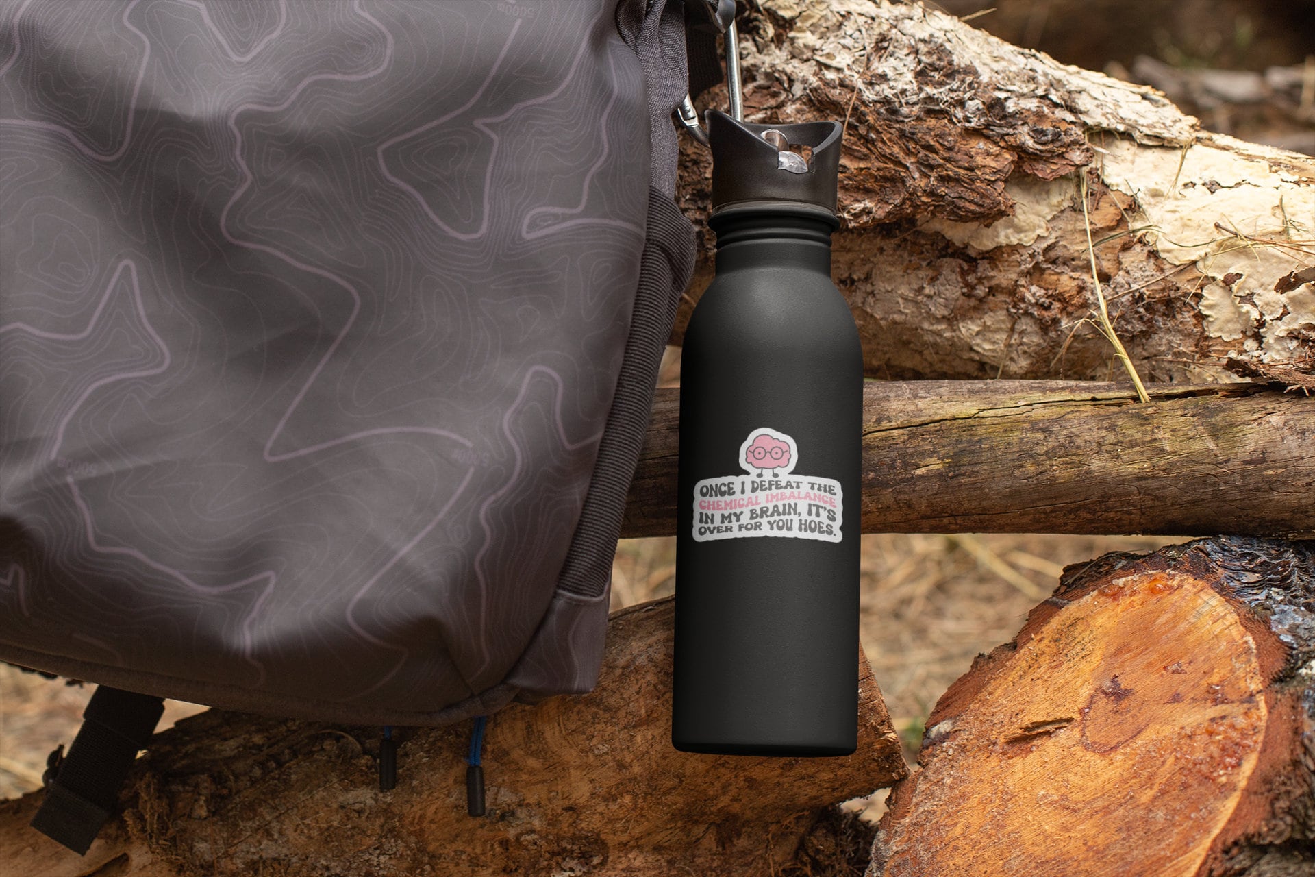 Chemical Imbalance It is Over For You, Mental Health Sticker, Funny Water Bottle Sticker, Hydro Sticker, Drink Water Sticker Weatherproof