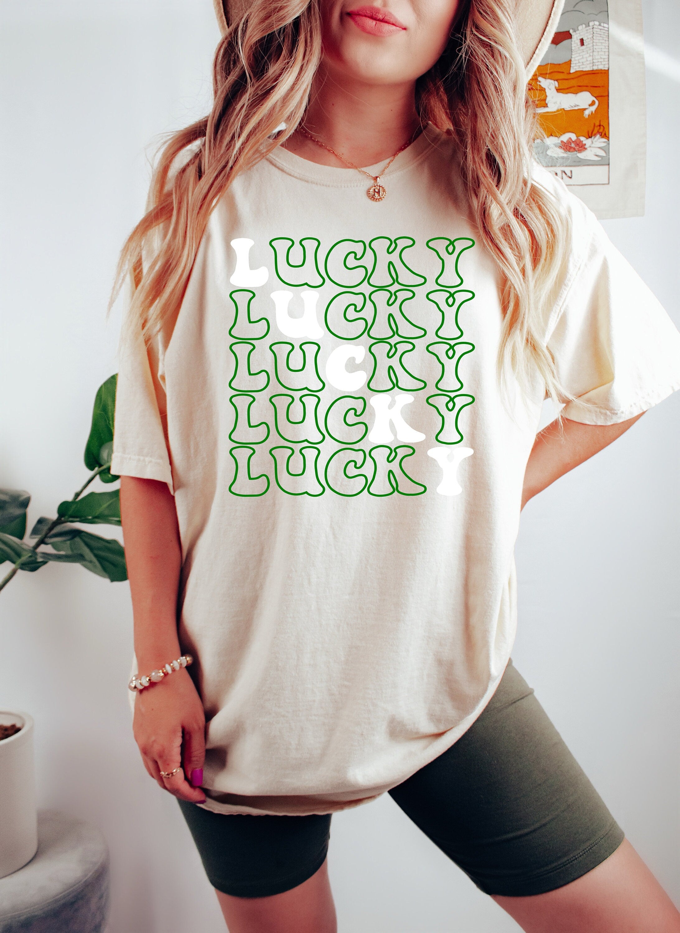 Retro St Patty's Day Comfort Colors Shirt, Lucky Babe Shirt, Vintage St Patrick's Day Shirt, Day Drinking Shirt, Retro Shirt, Lucky Shirt