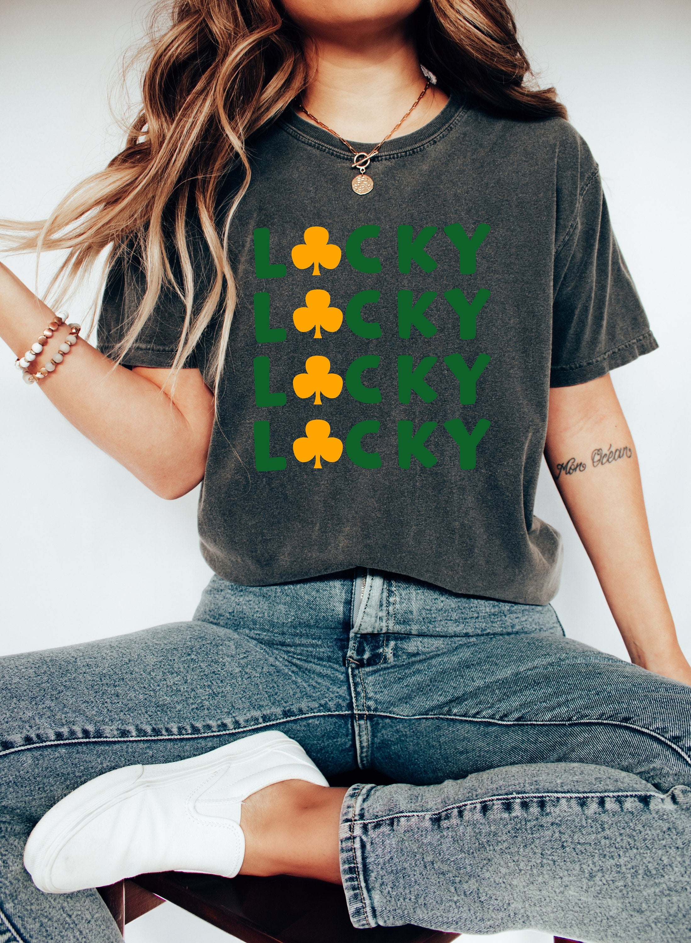 Retro St Patty's Day Comfort Colors Shirt, Lucky Babe Shirt, Vintage St Patrick's Day Shirt, Day Drinking Shirt, Retro Shirt, Lucky Shirt