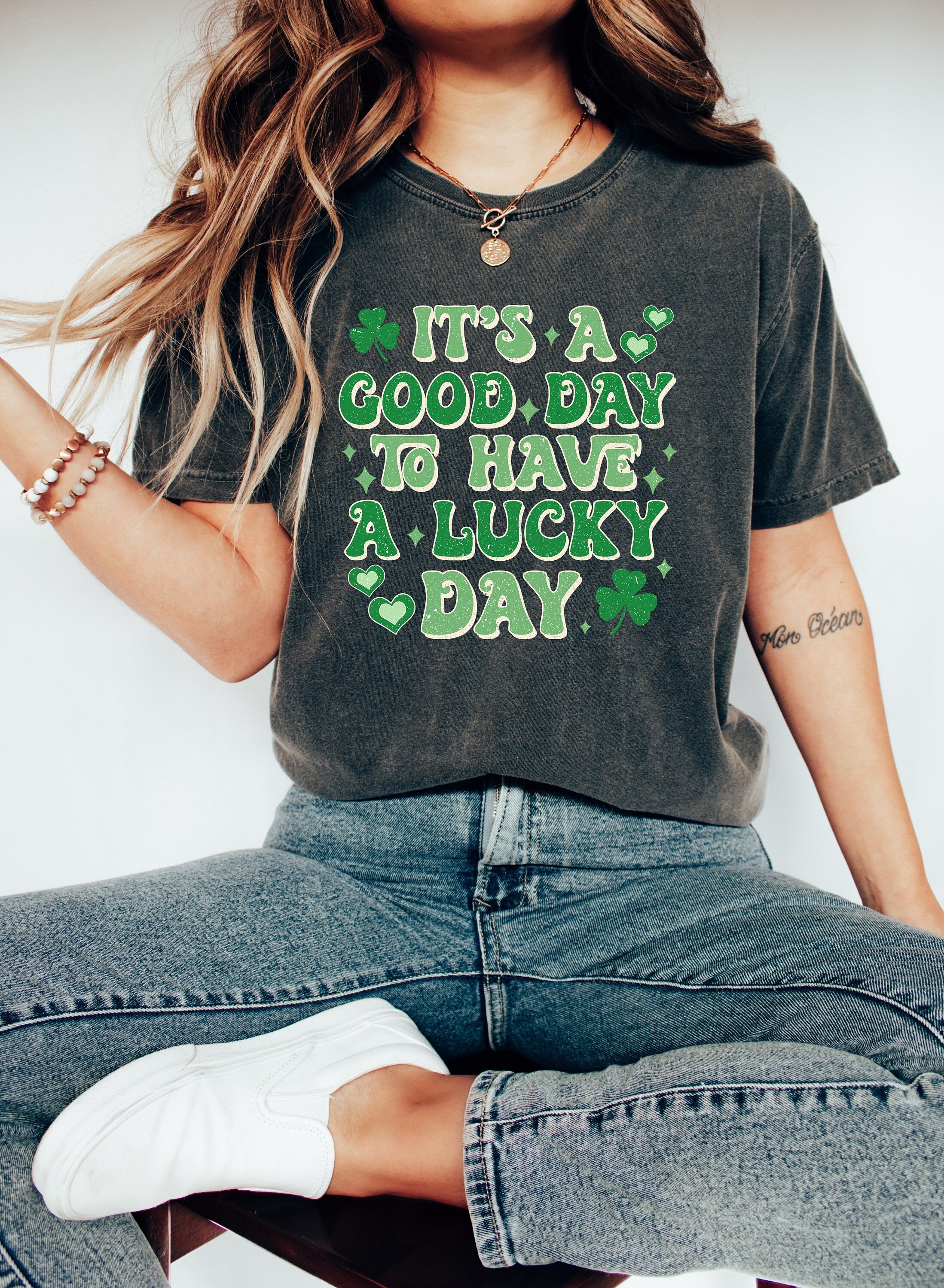 Retro St Patty's Day Comfort Colors Shirt, Good Day To Have a Lucky Day St Patrick's Day Shirt, Day Drinking Shirt,Retro Shirt, Lucky Shirt