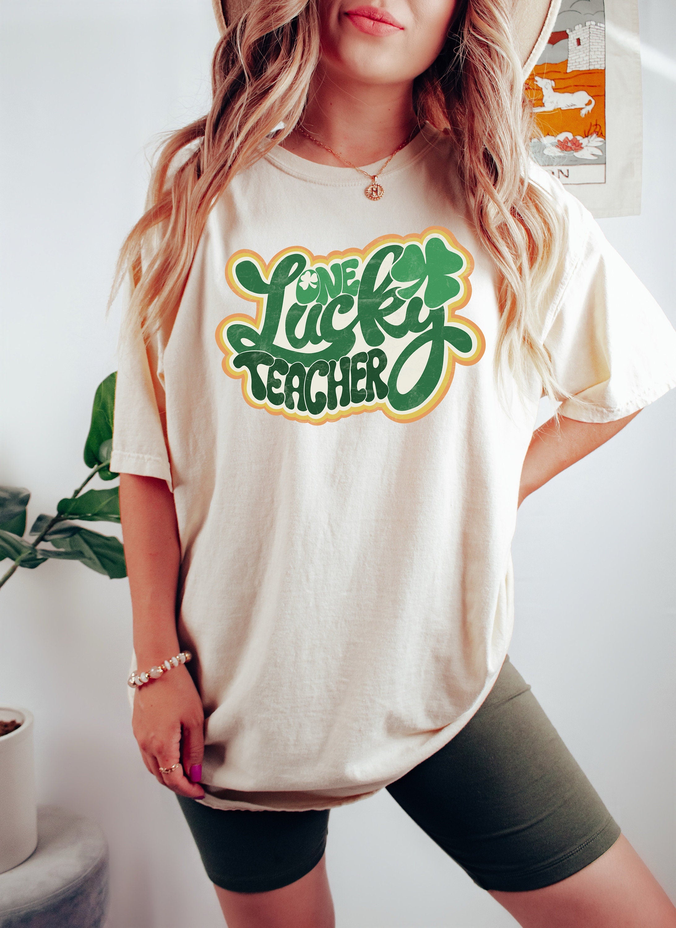 Retro St Patty's Day Comfort Colors Shirt, Lucky Teacher Shirt, Vintage St Patrick's Day Shirt, Day Drinking Shirt, Retro Shirt, Lucky Shirt