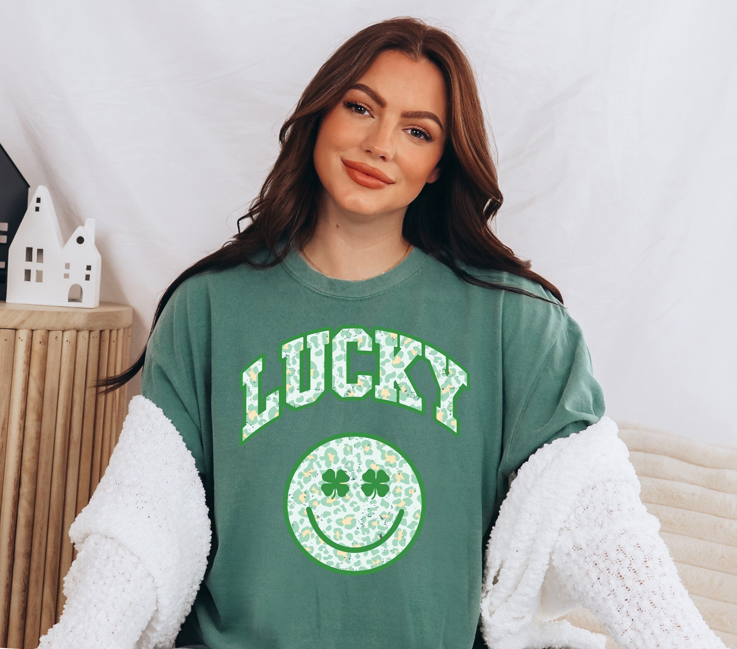 Retro St Patty's Day Comfort Colors Shirt, Lucky Smiley Shirt, Vintage St Patrick's Day Shirt, Day Drinking Shirt, Retro Shirt, Lucky Shirt