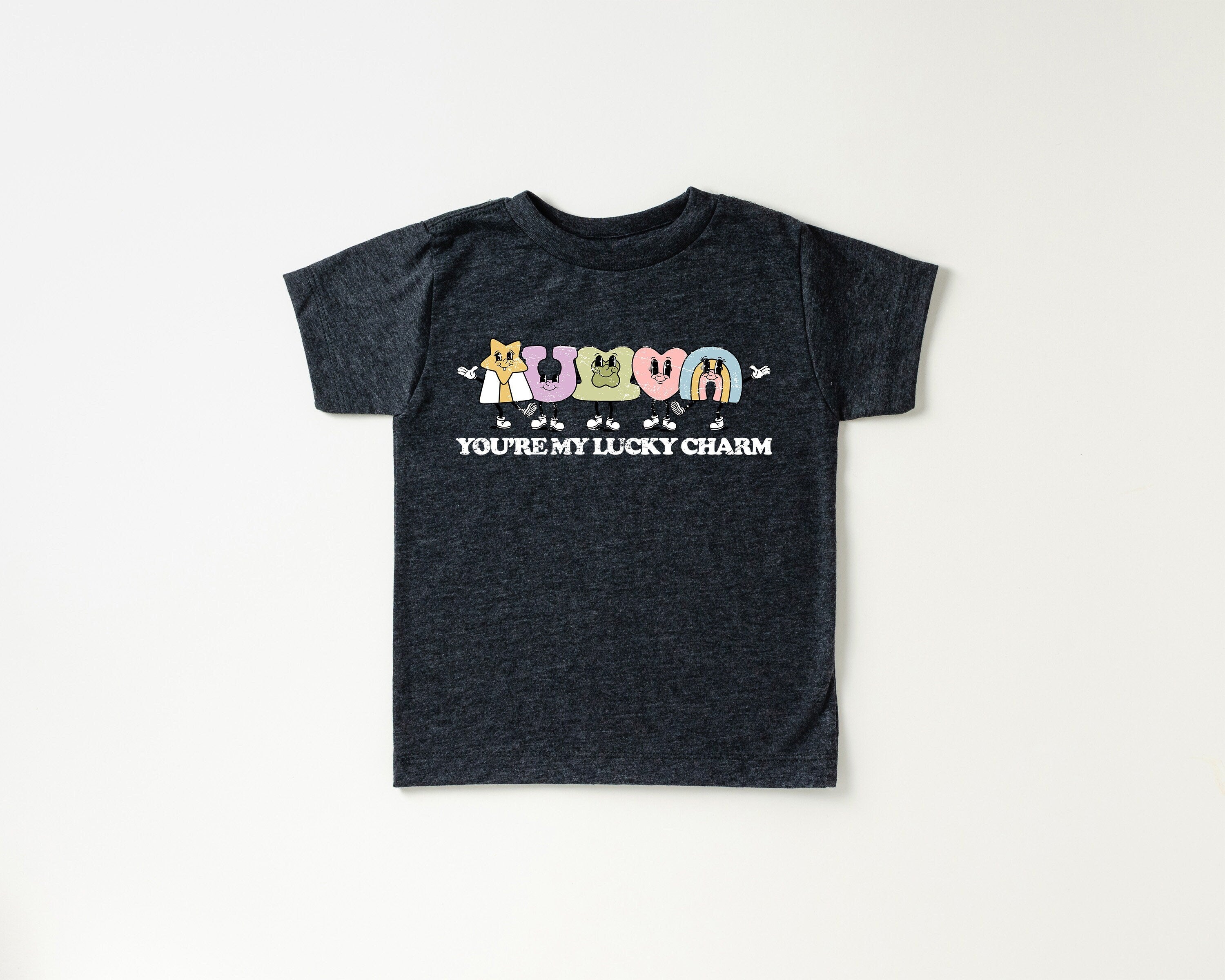 Toddler Tee St Patricks Day, Smiley Shamrock St Pattys Shirt, Cute Holiday Girls Shirt, Toddler Youth Lucky, Shamrock Tee Vintage Bodysuit