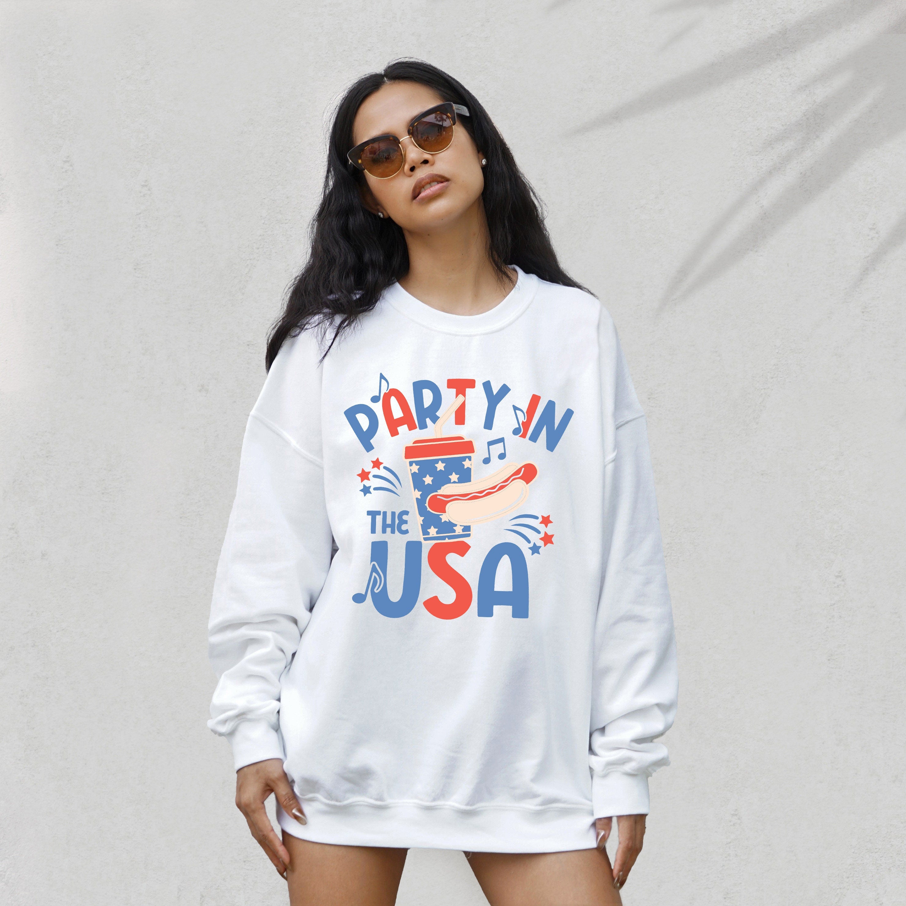 All American Babe Sweatshirt, Fourth of July Sweater, 4th of July Sweater, America Pullover, Womens Sweatshirt, Independence Day, Happy 4th