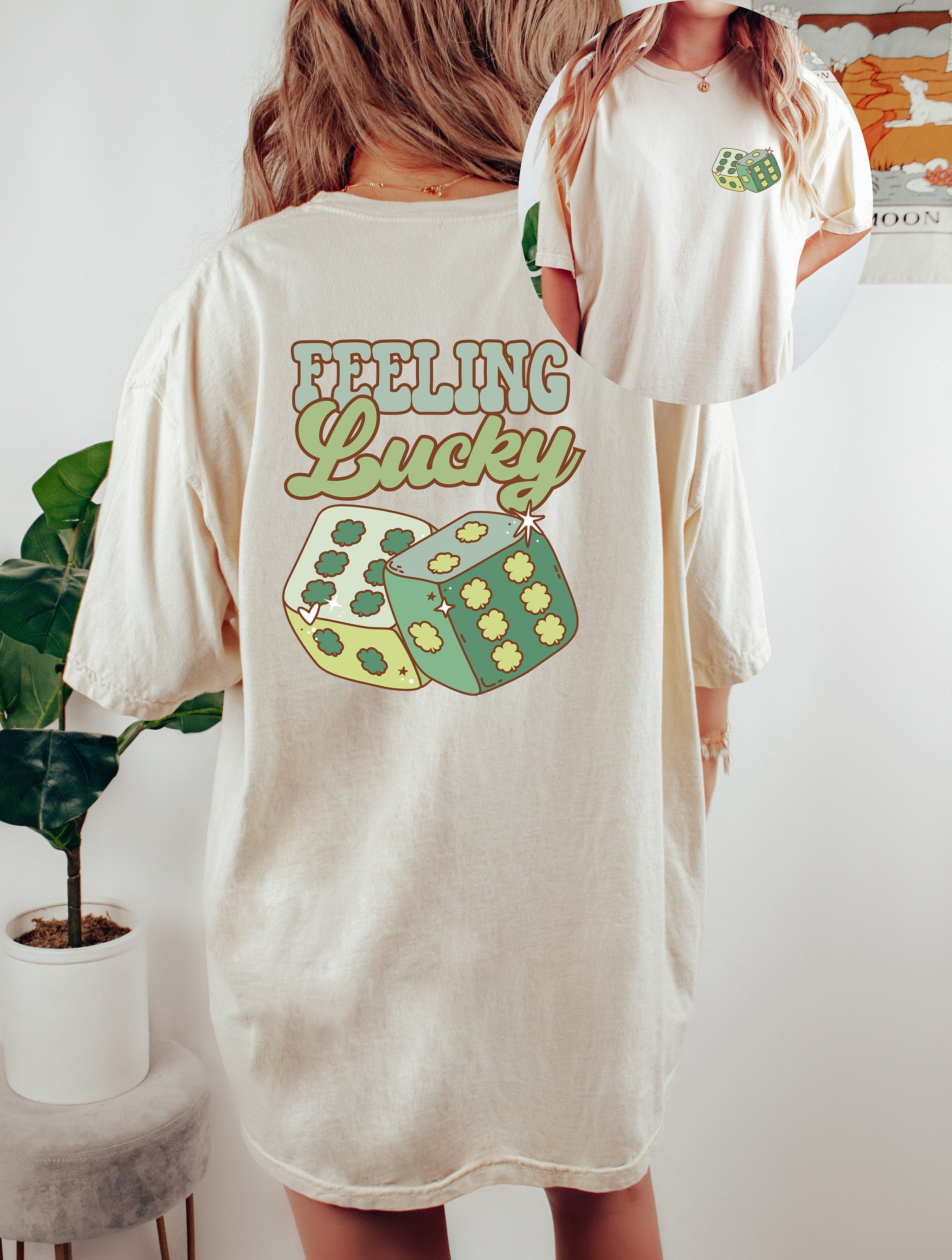Retro St Patty's Day Comfort Colors Shirt, Feeling Lucky Shirt, Vintage St Patricks Day Shirt, Day Drinking Shirt, Retro Shirt, Lucky Shirt