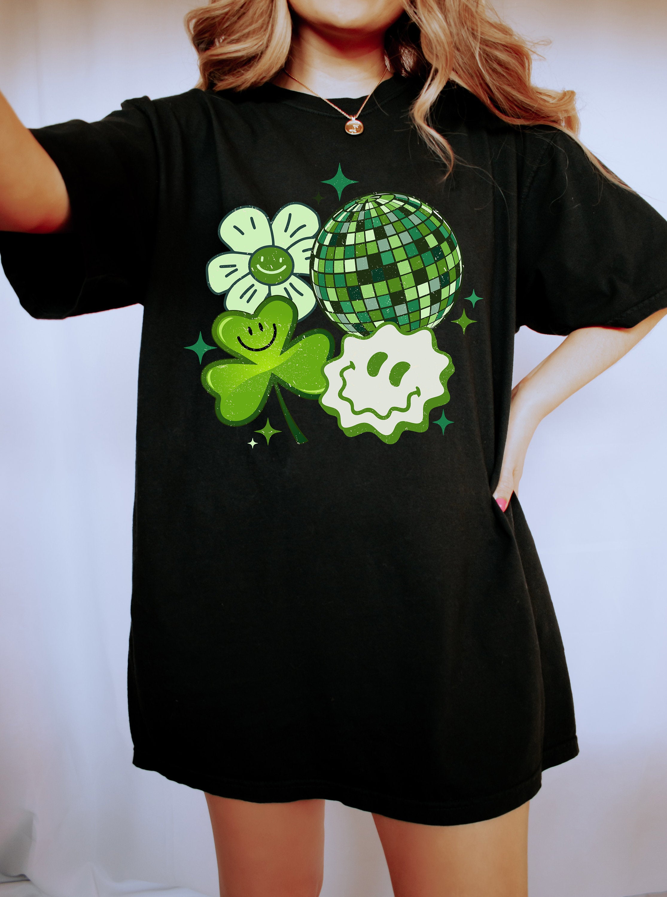 Retro St Patty's Day Comfort Colors Shirt, Lucky Vibes Shirt, Vintage St Patricks Day Shirt, Day Drinking Shirt, Retro Shirt, Lucky Shirt