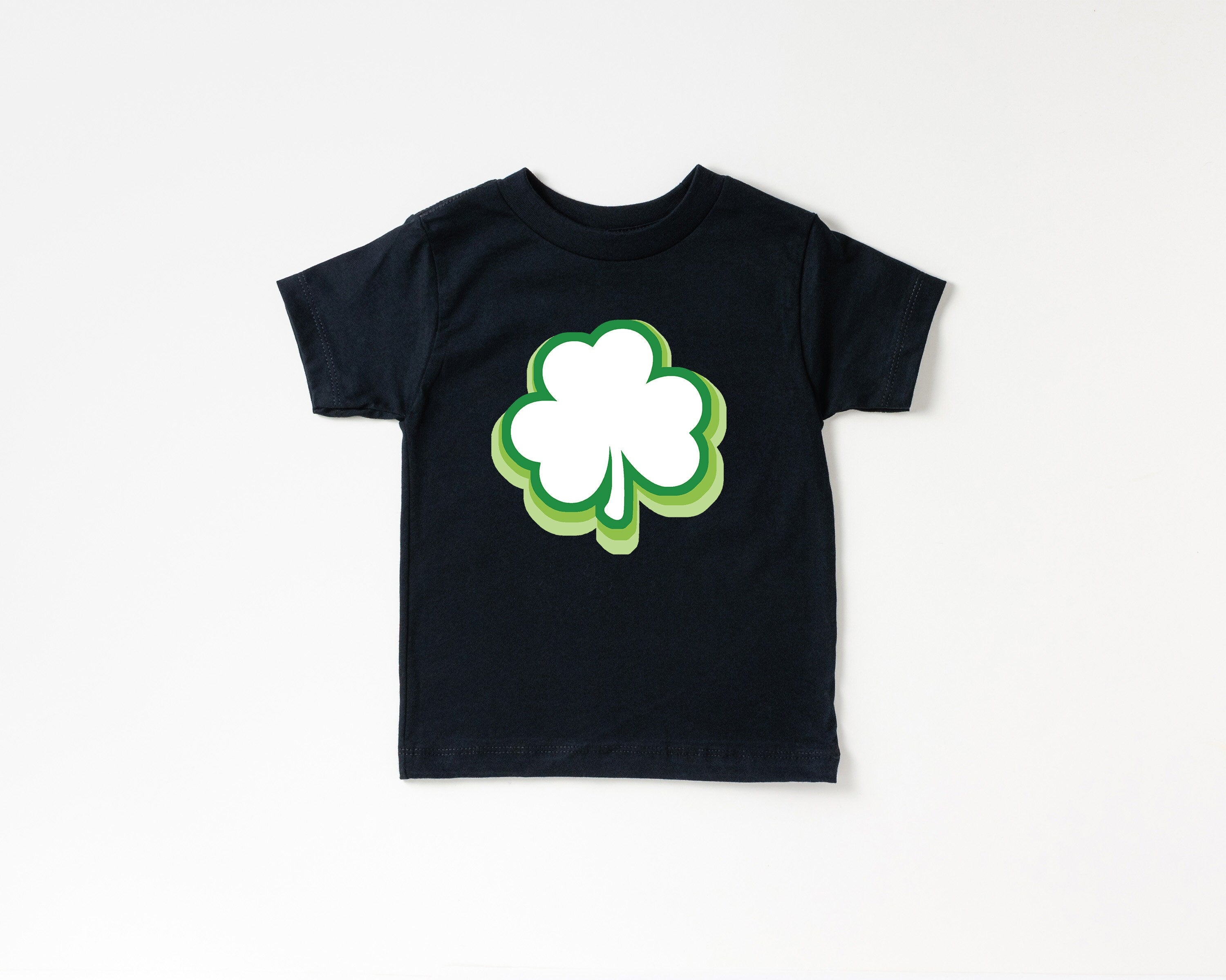 Toddler Tee St Patricks Day, Smiley Shamrock St Pattys Shirt, Cute Holiday Girls Shirt, Toddler Youth Lucky, Shamrock Tee Vintage Bodysuit