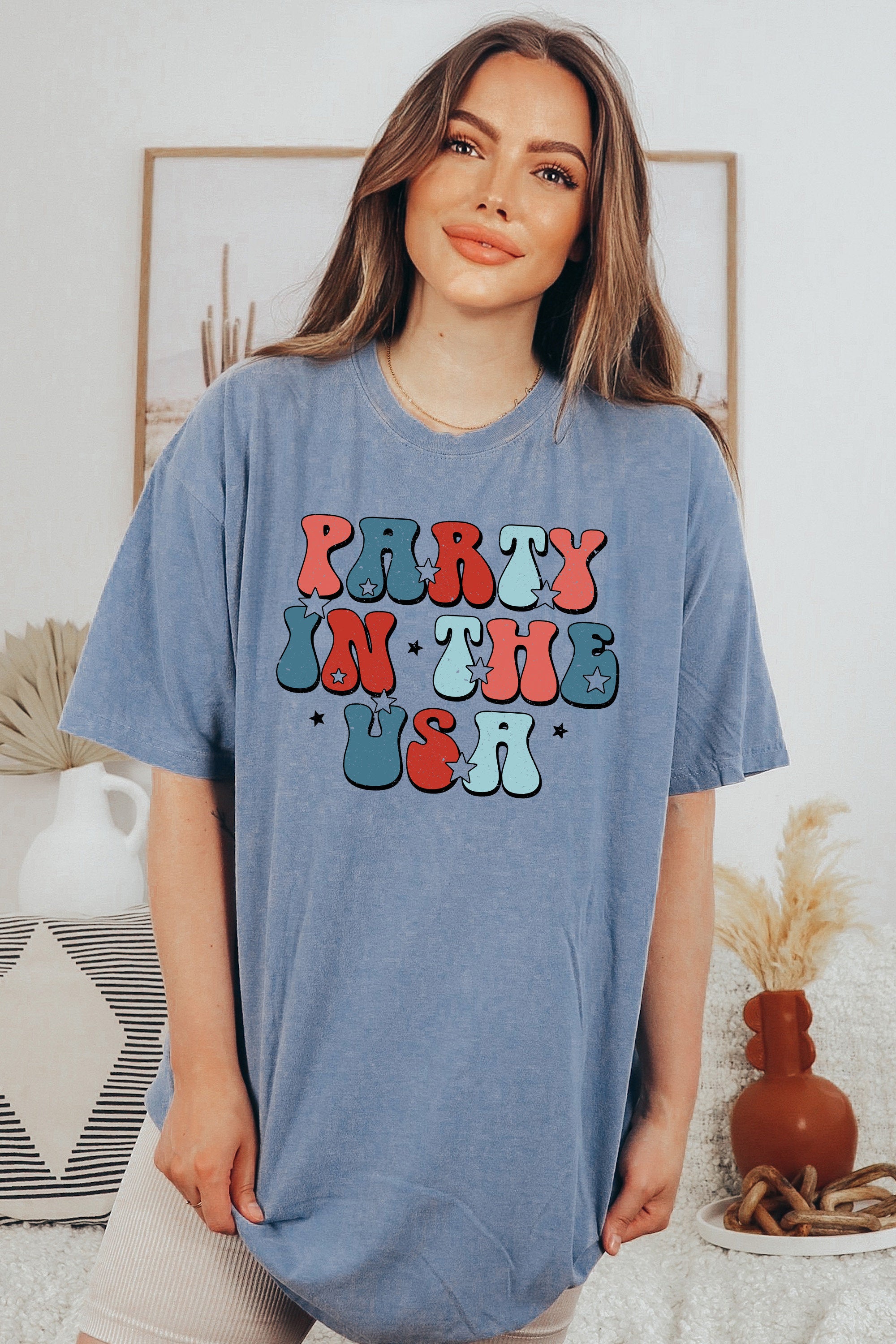 Retro America USA shirt,4th of July tee,Retro Party In The USA shirt,Womens 4th of July Tee,America Patriotic Shirt, Independence Merica