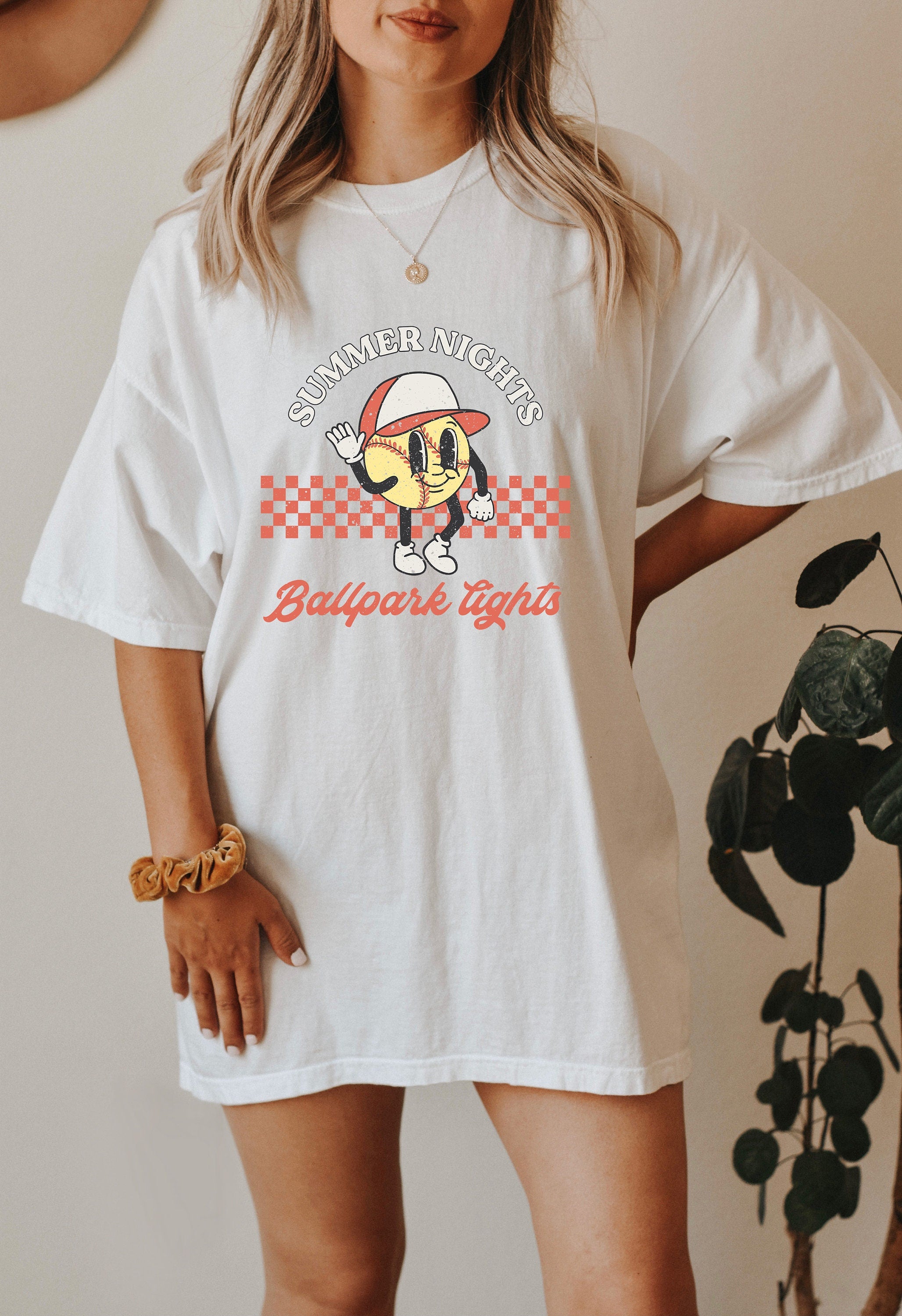 Comfort Colors Tee, Summer Nights Ballpark Lights, Sports Shirt, Softball Biggest Fan, Parents of Softball, Gameday Shirt, Softball Game Tee