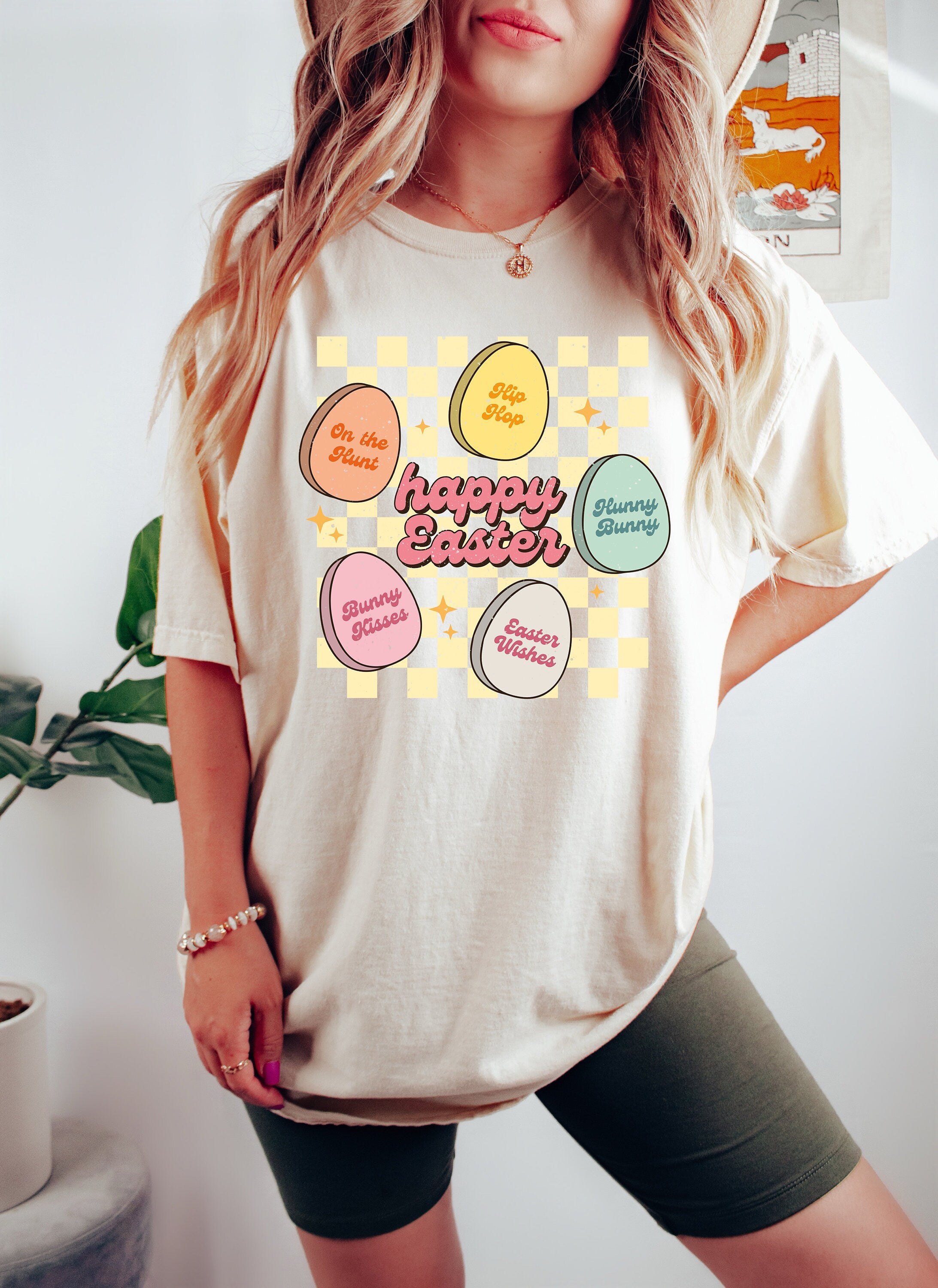Happy Easter Eggs Comfort Colors Shirt, Hunting Crew Shirt, Hunting Truck Easter Shirt, Happy Easter, Cute Bunny's on the Hunt, Easter