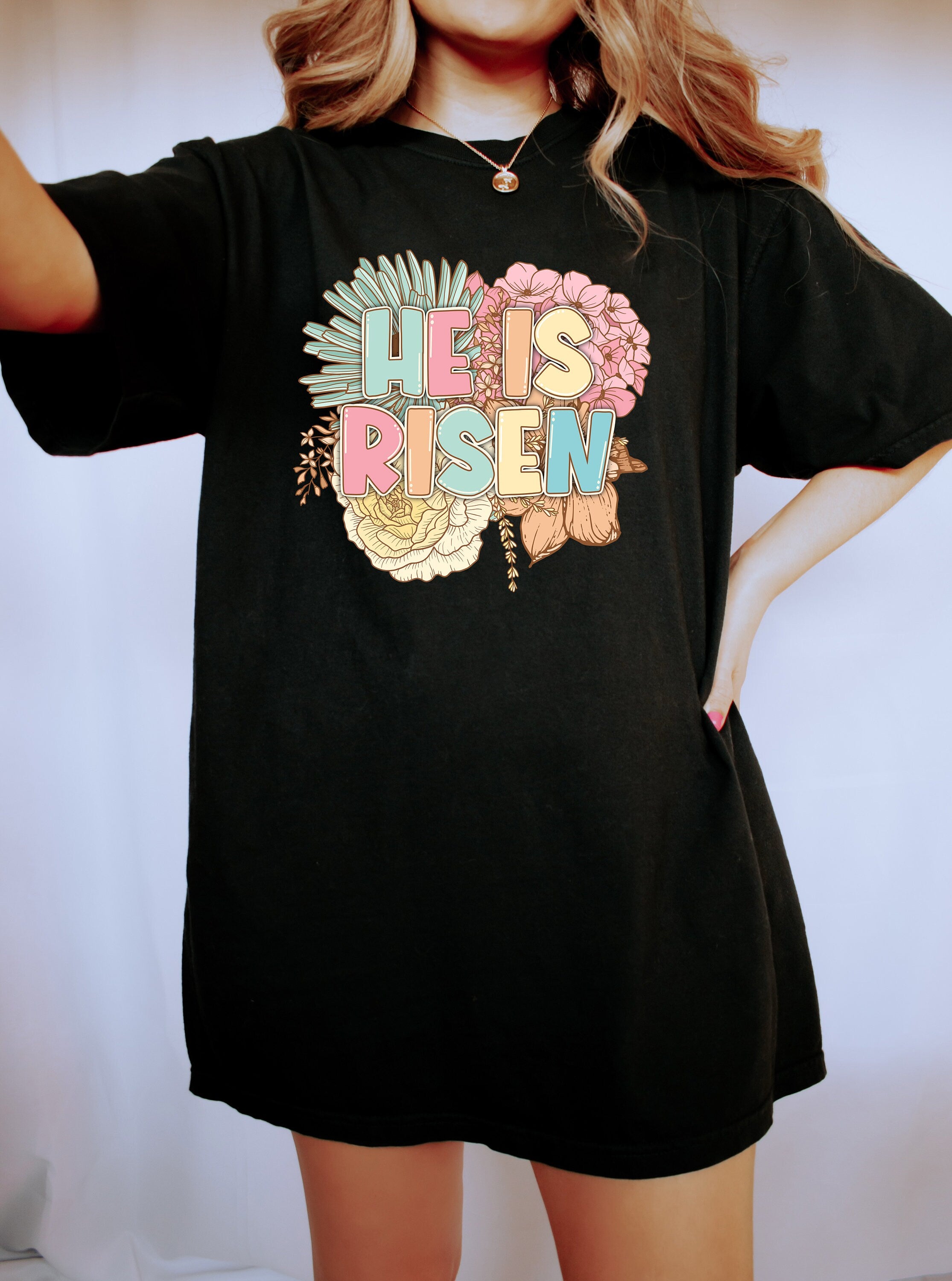 He Is Risen Comfort Colors Shirt, Jesus Has Risen Shirt, Easter Shirt, Happy Easter, Christian Easter, Easter Sunday Tee, Christ Has Risen