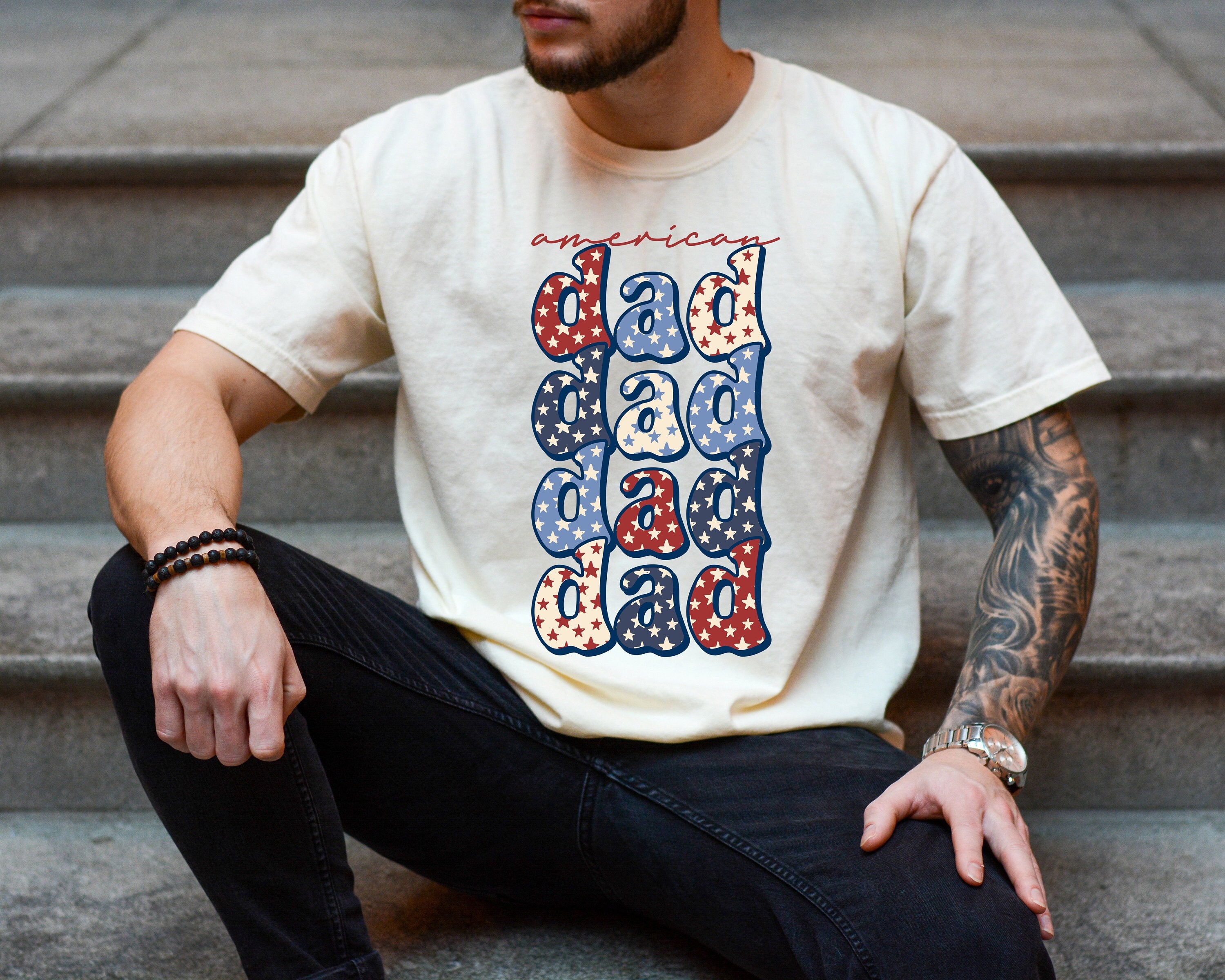 Retro American Dad Shirt, 4th of July tee, Retro funny fourth shirt, Mens 4th of July shirt, America Patriotic Shirt, Independence Day