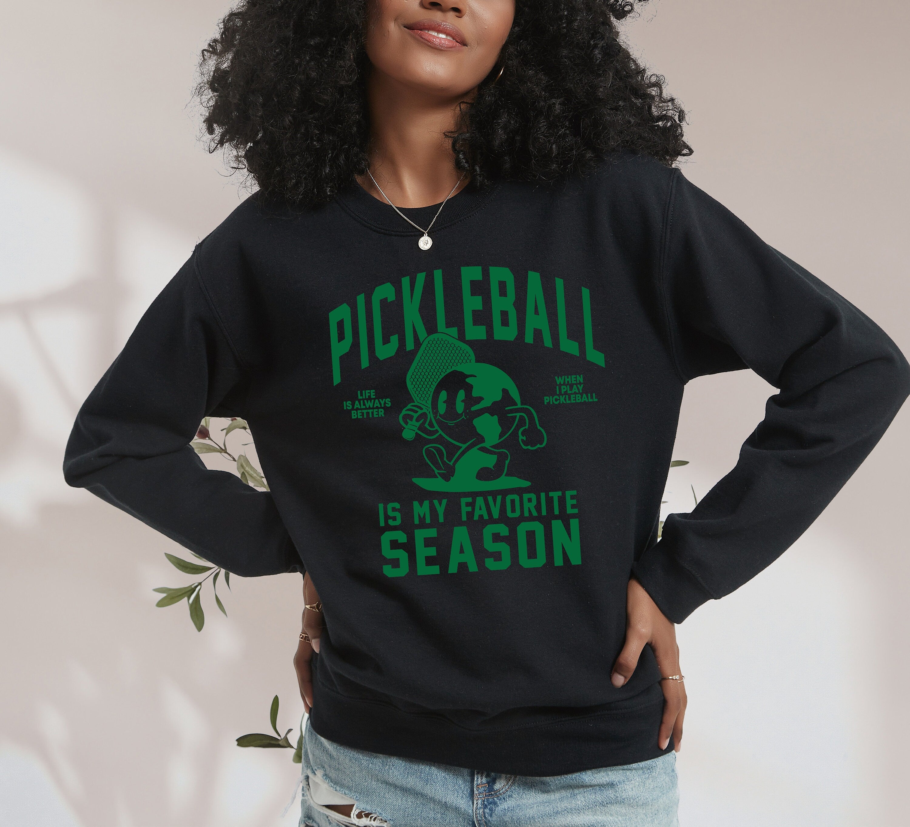 Retro CrewNeck, Pickleball Tee, Summer, Sports Shirt, Pickleball Biggest Fan, Pickleball Player, Pickleball Tshirt, Pickleball Season