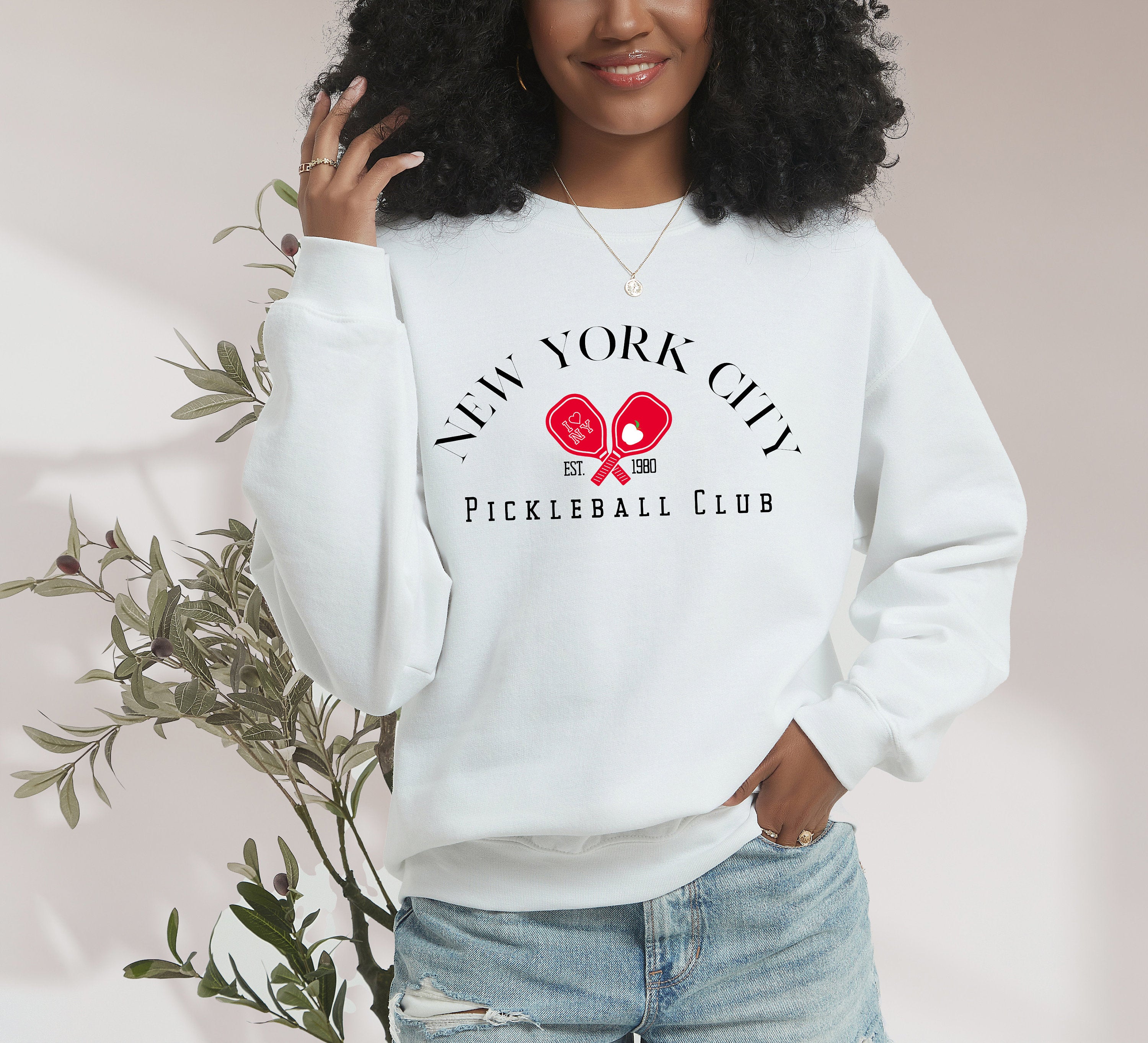 Retro CrewNeck, Pickleball Tee, Summer ,New York City, Pickleball Club, Pickleball Player, Pickleball Tshirt, Pickleball Season