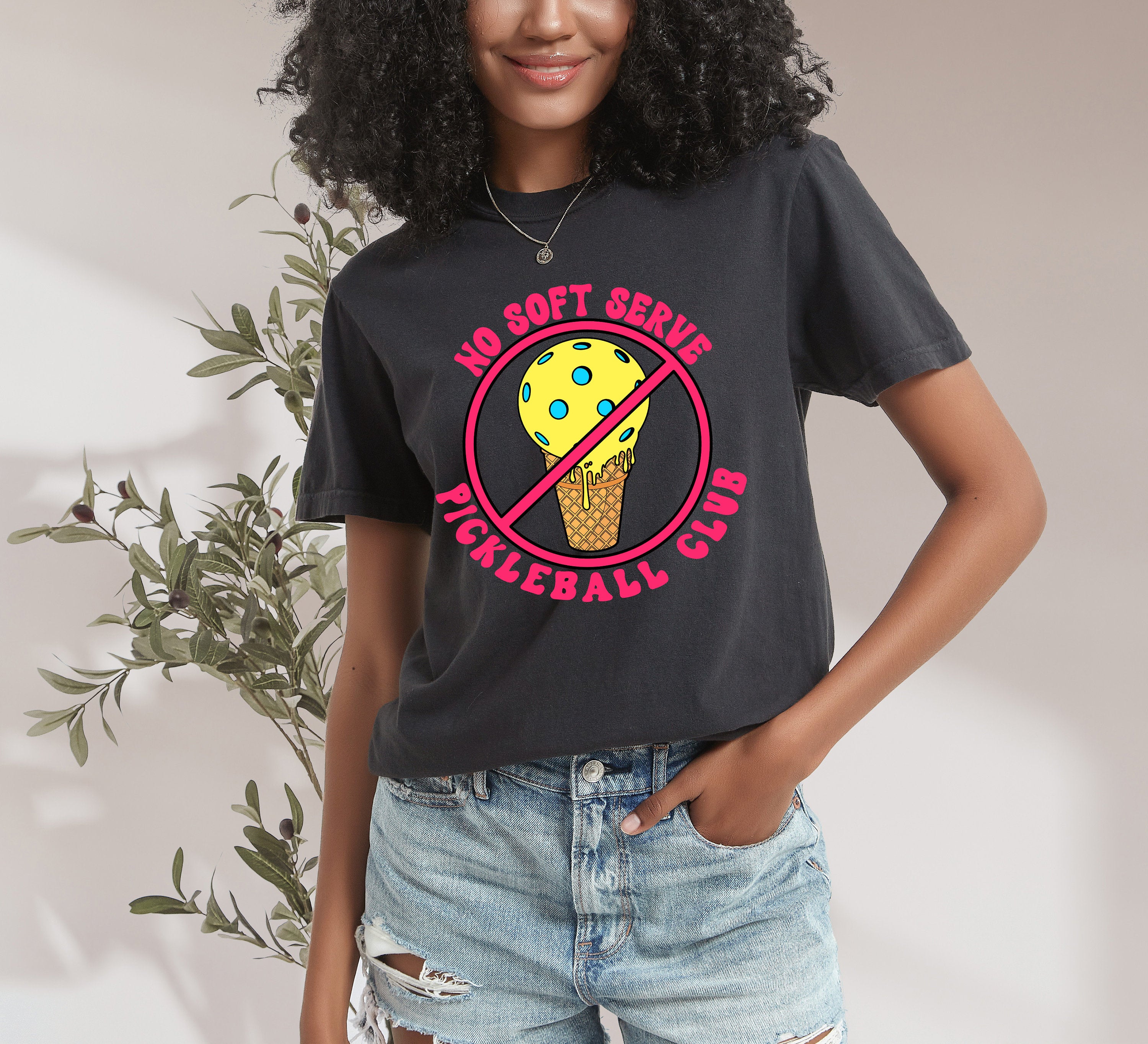 Retro Comfort Colors Tee, Pickleball Club, Summer, Sports Shirt, No Soft Serve, Pickleball Player, Pickleball Tshirt, Pickleball Season