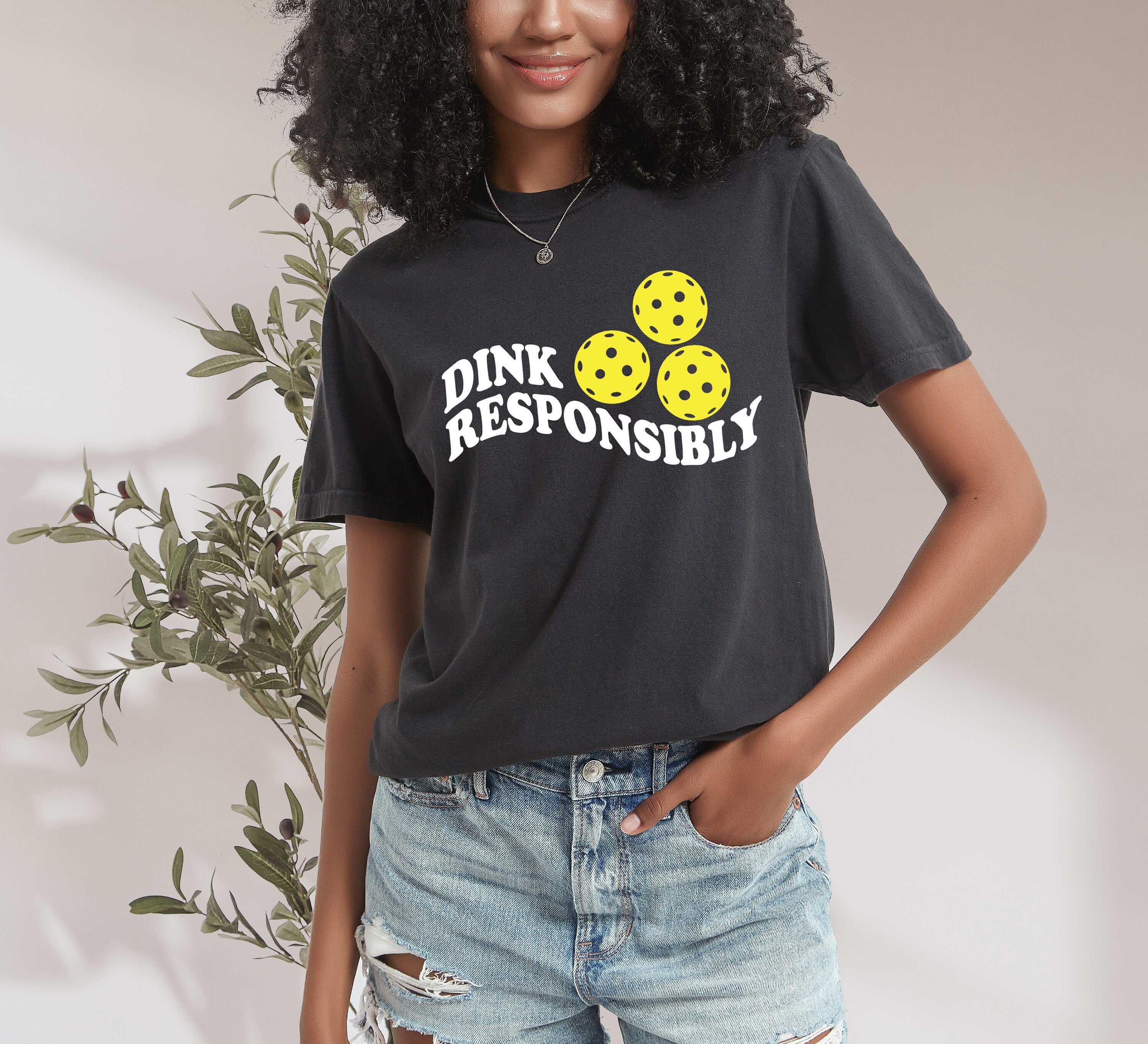 Retro Comfort Colors Tee, Pickleball, Summer, Dink Responsibly, Pickleball Fan Club, Pickleball Player, Pickleball Tshirt, Pickleball Season