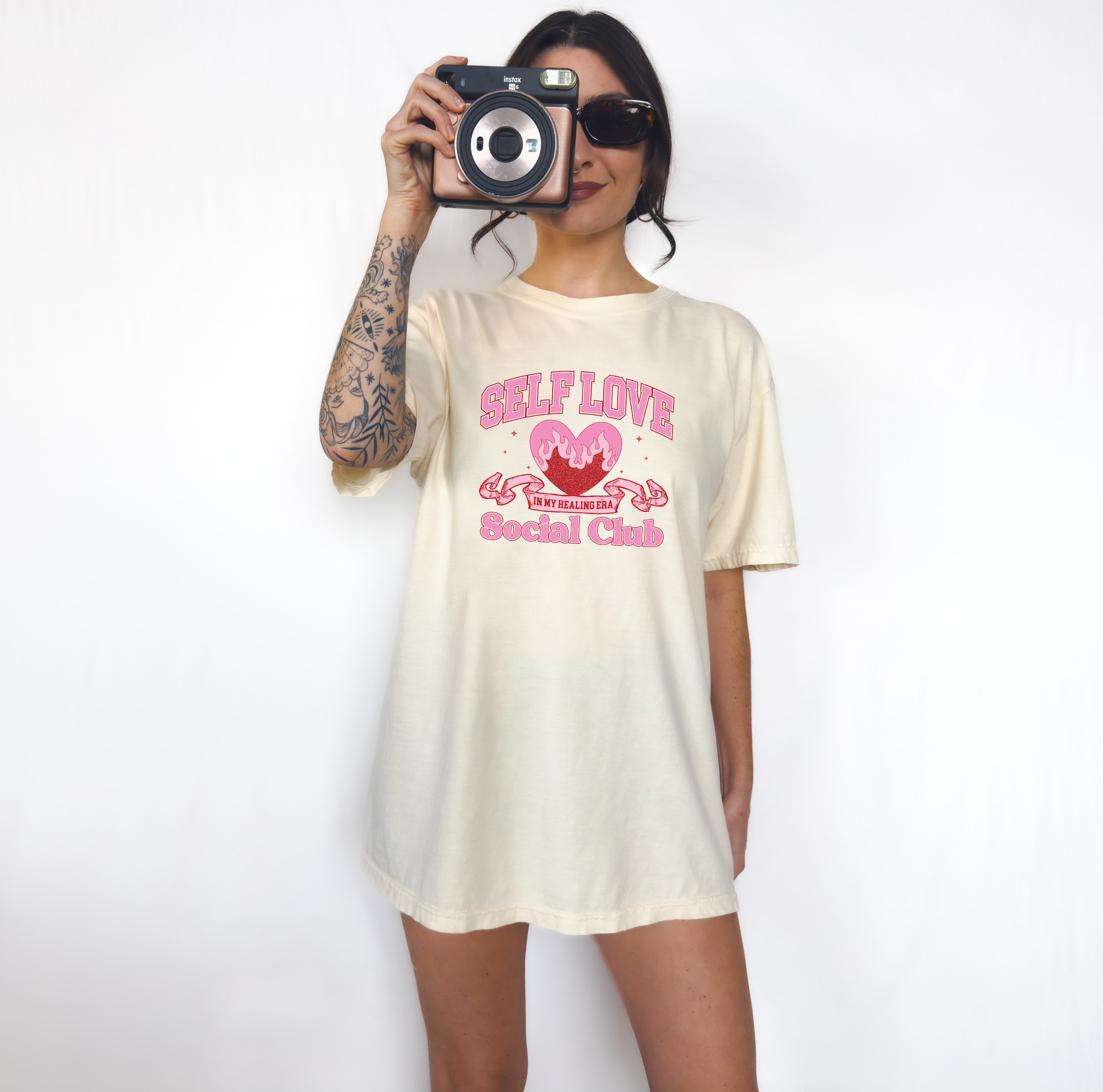 Retro Valentines Day Comfort Colors Shirt, Self Love Social Club, Vintage Galentines Day T Shirt, Self Love Shirt, Positivity Graphic T