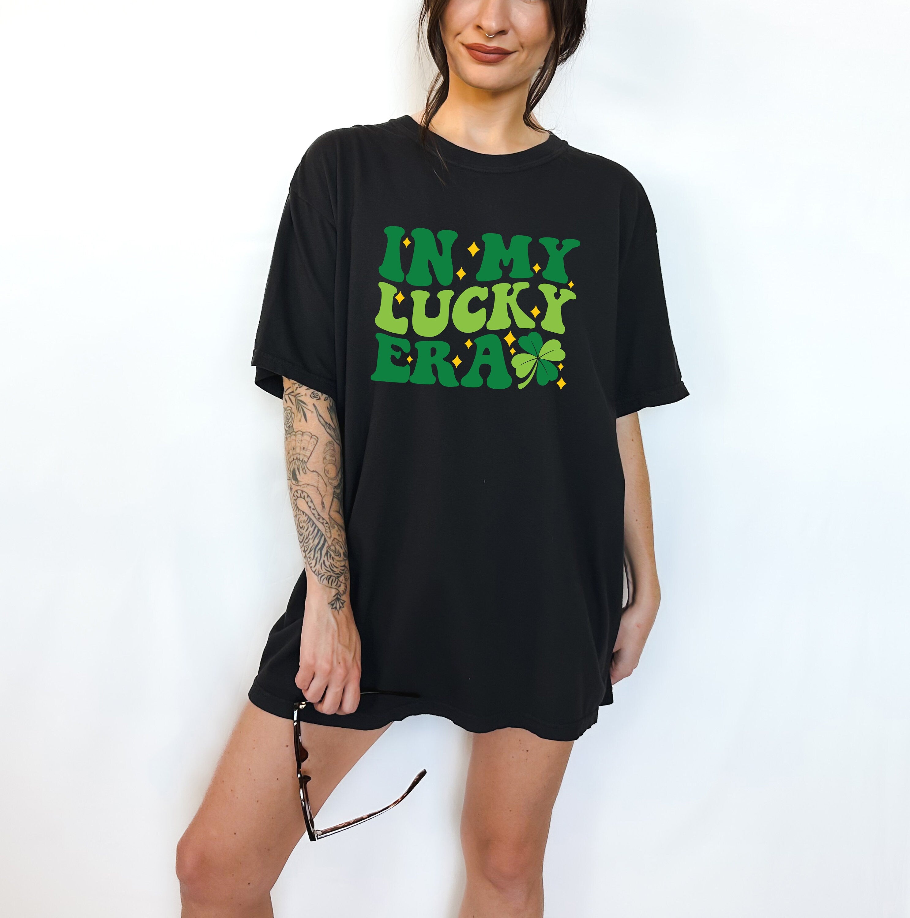 Retro St Patty's Day Comfort Colors Shirt, In My Lucky Era, Vintage St Patricks Day T Shirt, Day Drinking Shirt, Shamrock Shirt, Lucky Tee