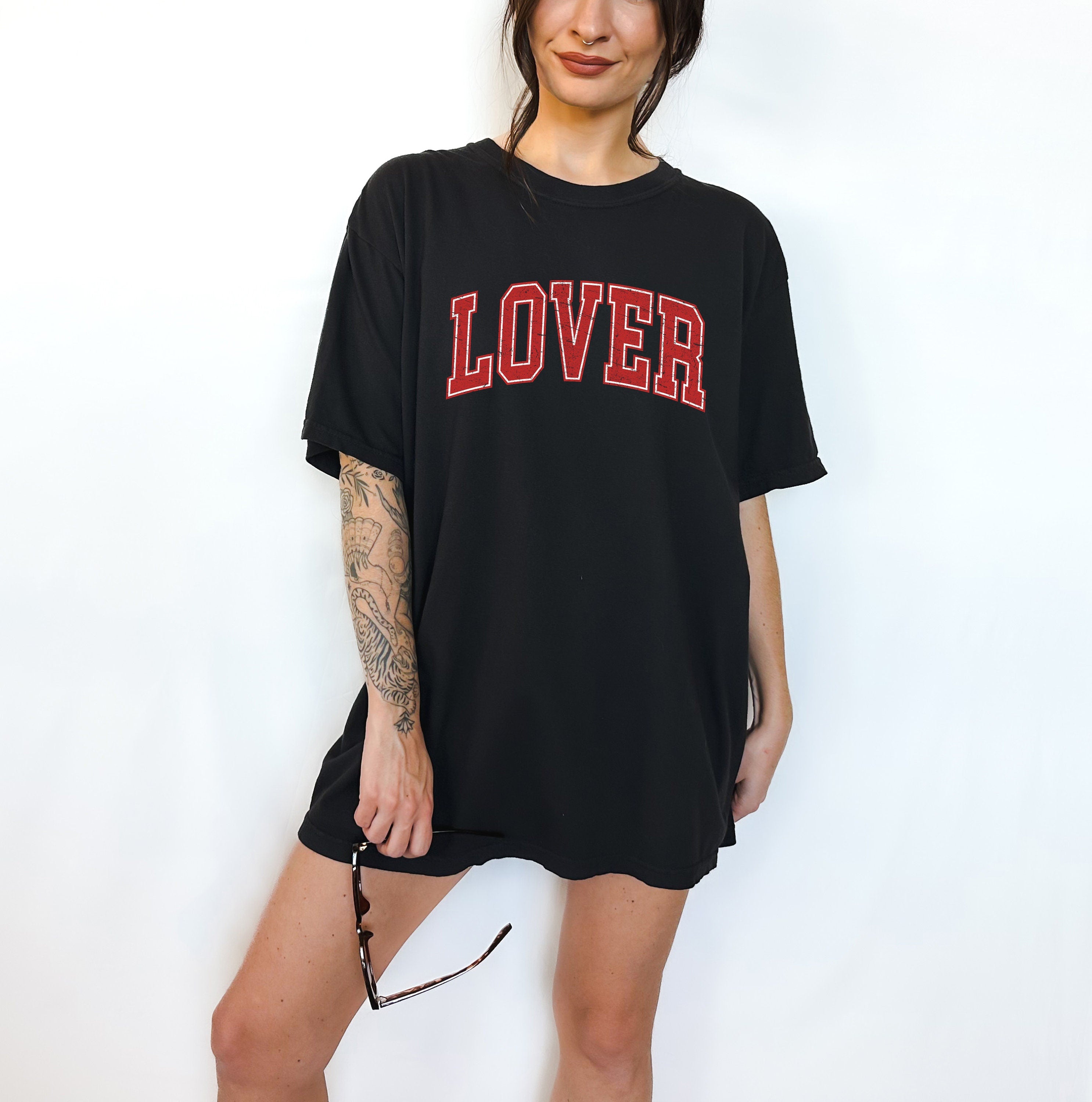 Retro Valentines Day Comfort Colors Shirt, Red Love Varsity Crew, Vintage Galentines Day T Shirt, Love Shirt, Retro Grunge Graphic T,