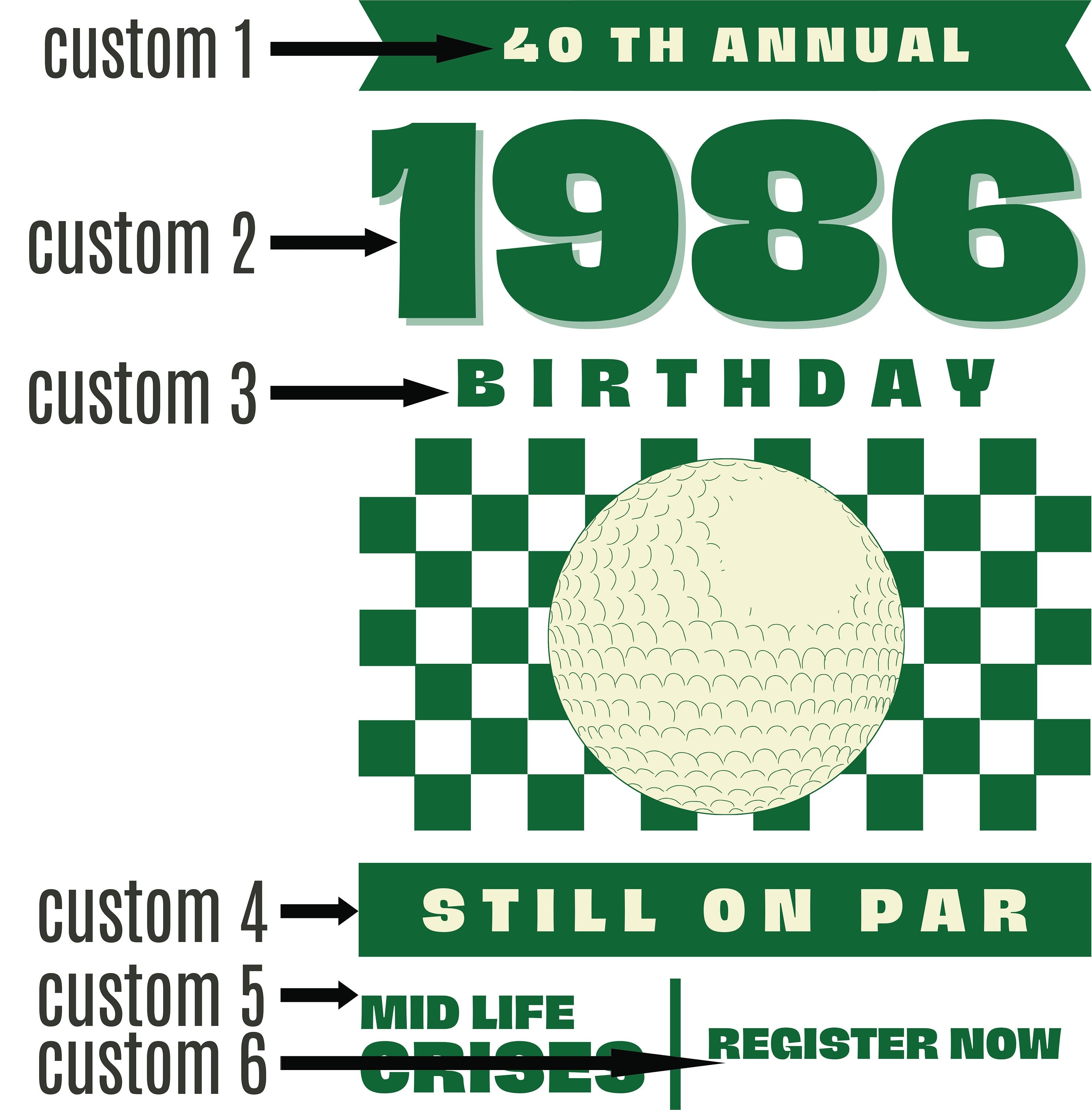 Golf Birthday Tee Shirts