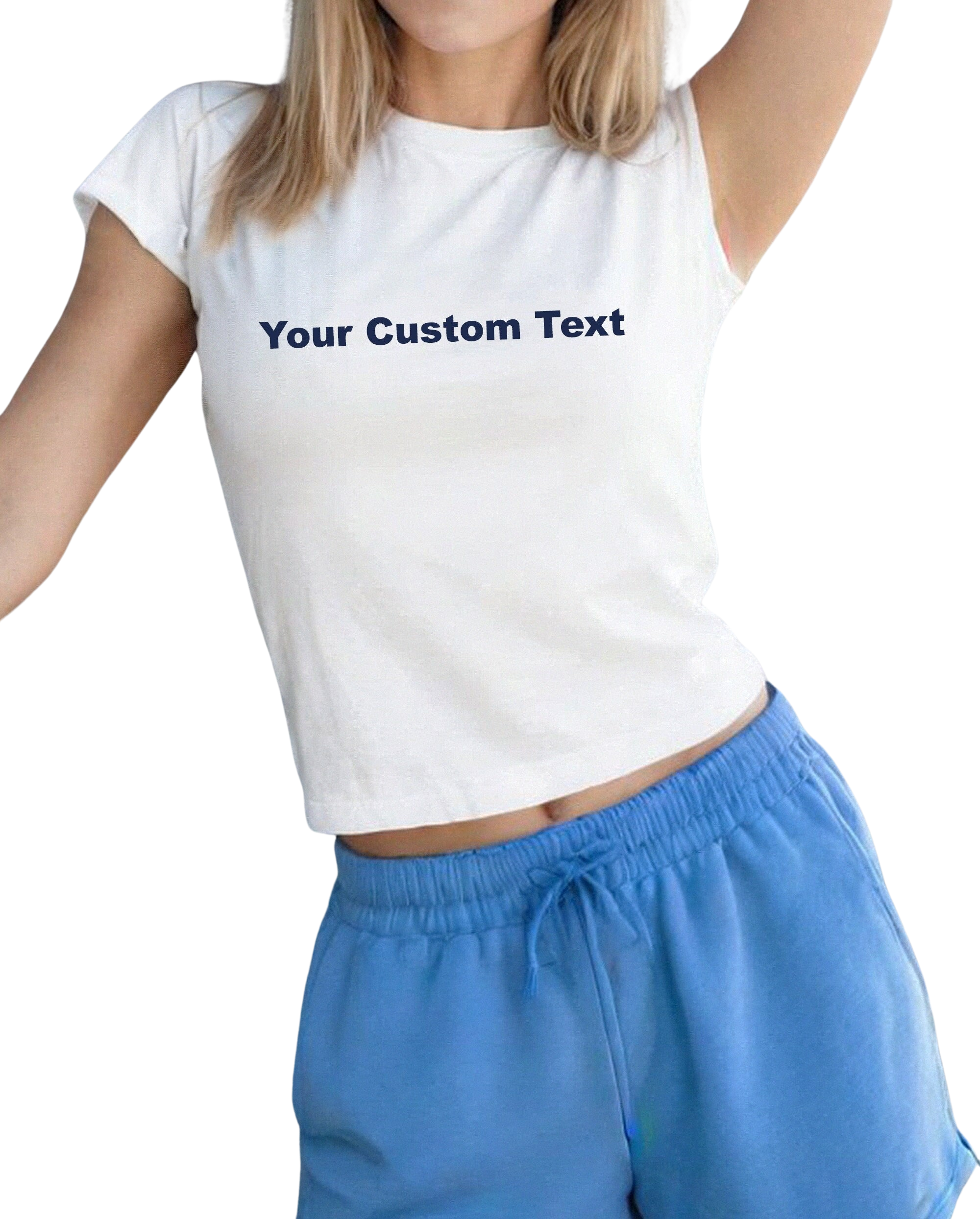 Custom Text Baby Tee, Baby Tee, Cute Graphic T, 90s TShirt, Bow Tee, Girly y2k baby tee, 90s baby tee, y2k, Crop