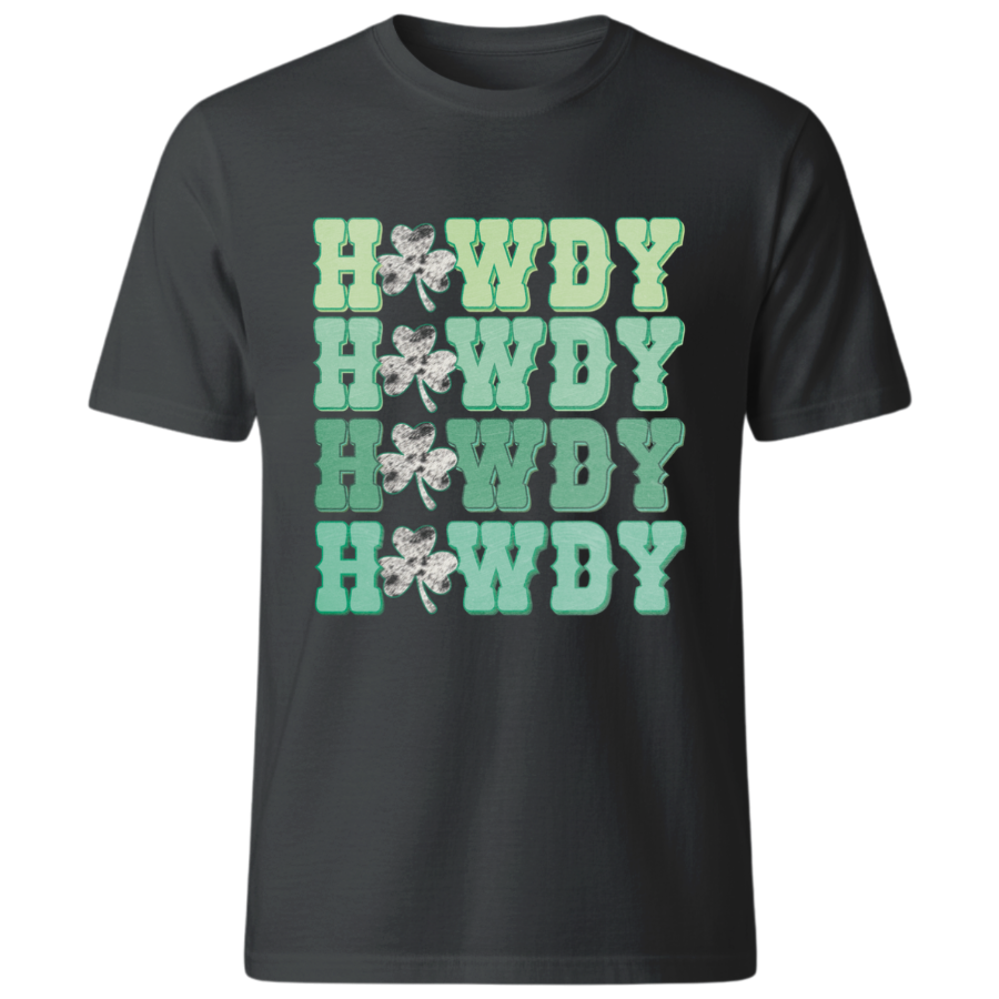 Howdy Shamrock Retro Graphic Tee
