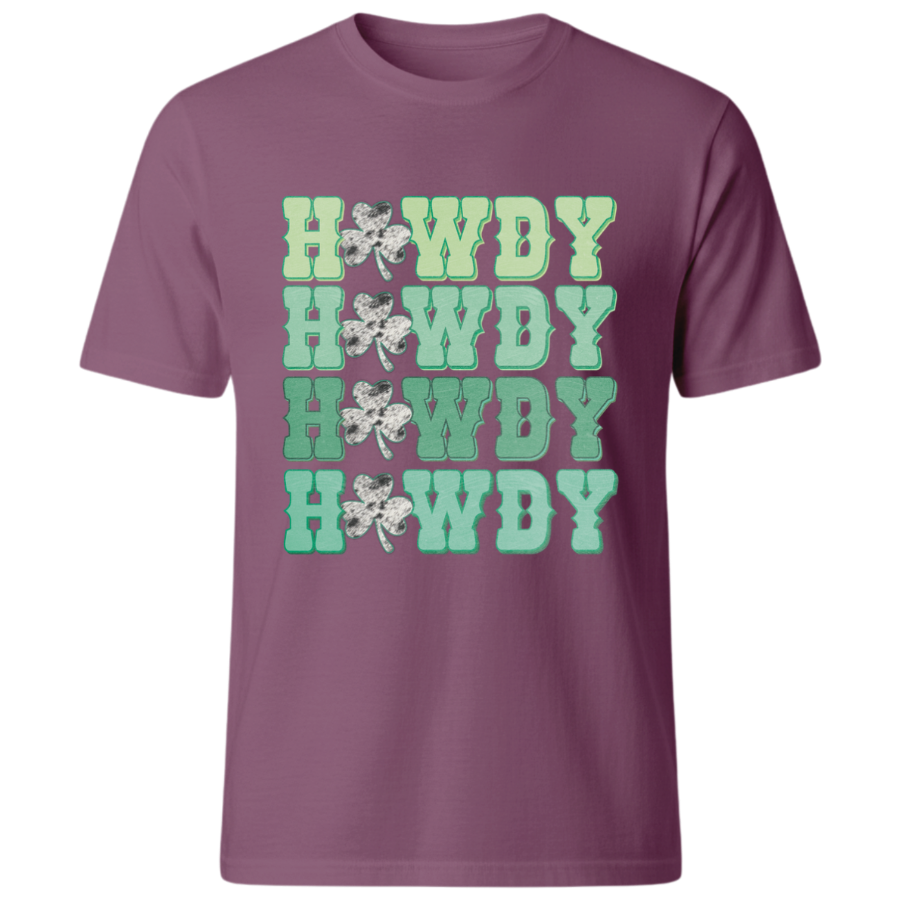 Howdy Shamrock Retro Graphic Tee
