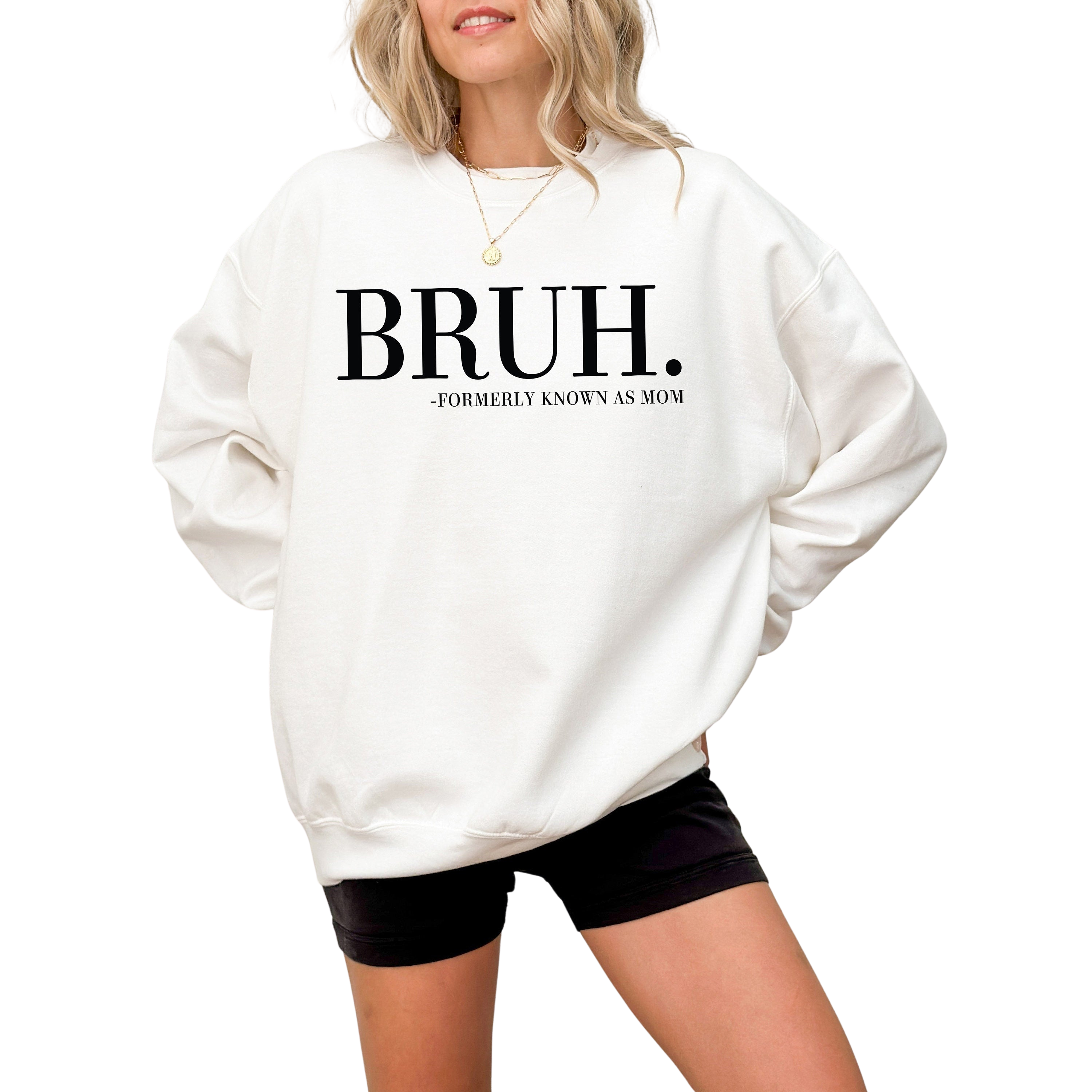 Retro Bruh Formerly Known As Mom Sweatshirt, Funny Mother's Day Gift, Mother's Day Sweater, Mama