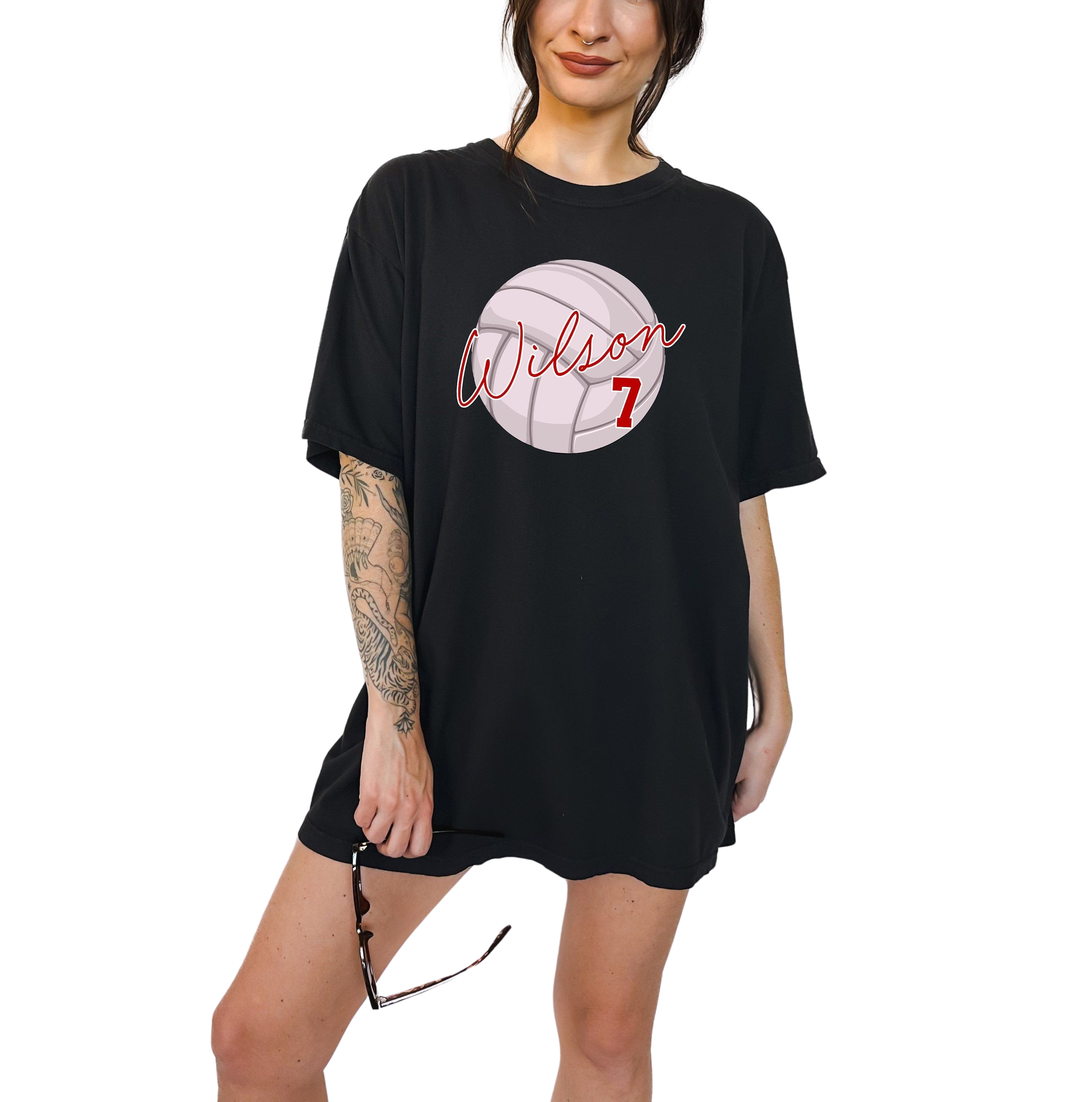 Custom Vintage Washed Tee, Courtside Social Club With Custom Number And Name, Sports Shirt,