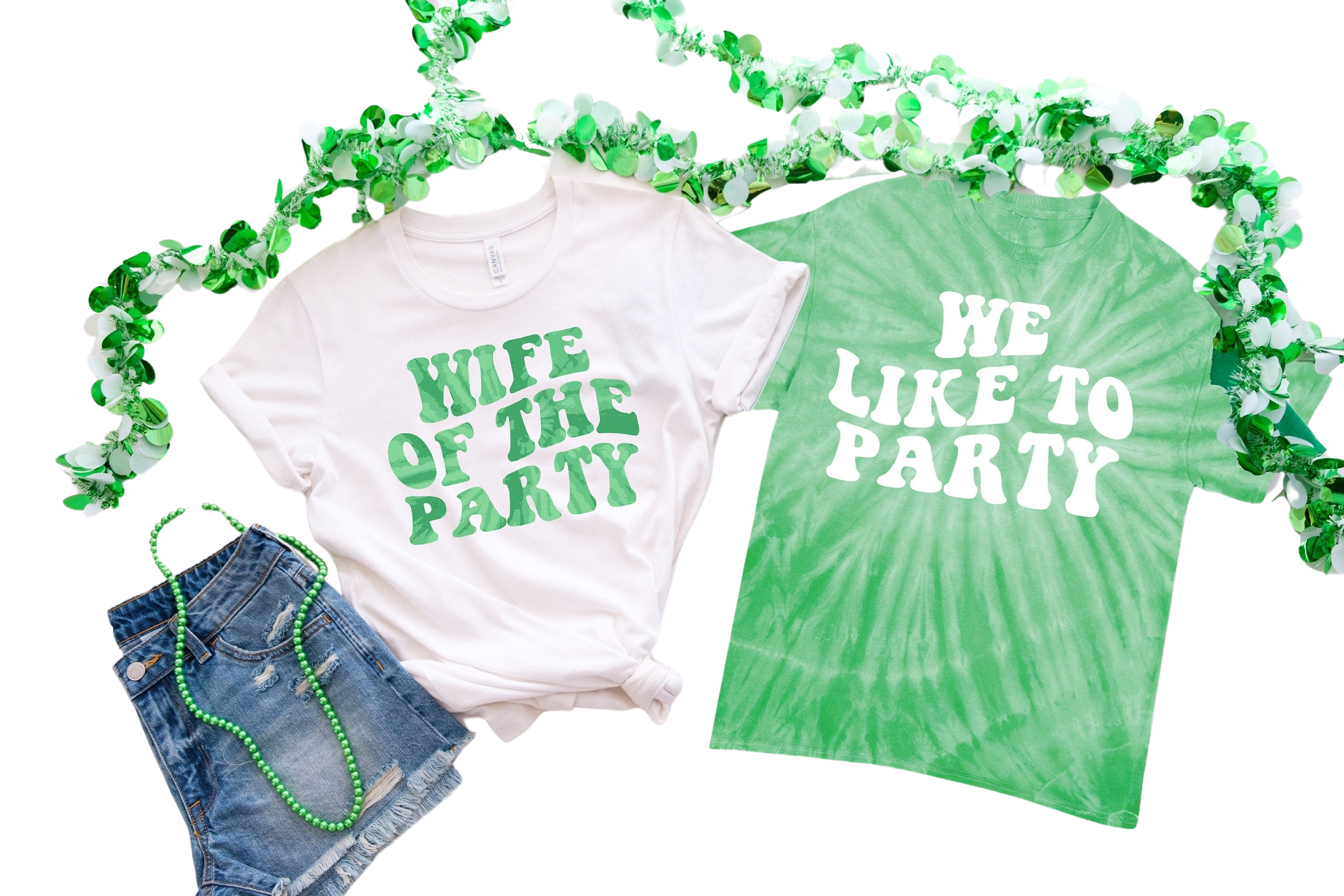 Bachelorette Party Shirts, Wife Of The Party, We Like To Party Graphic T-Shirt, Retro Graphic Tee,