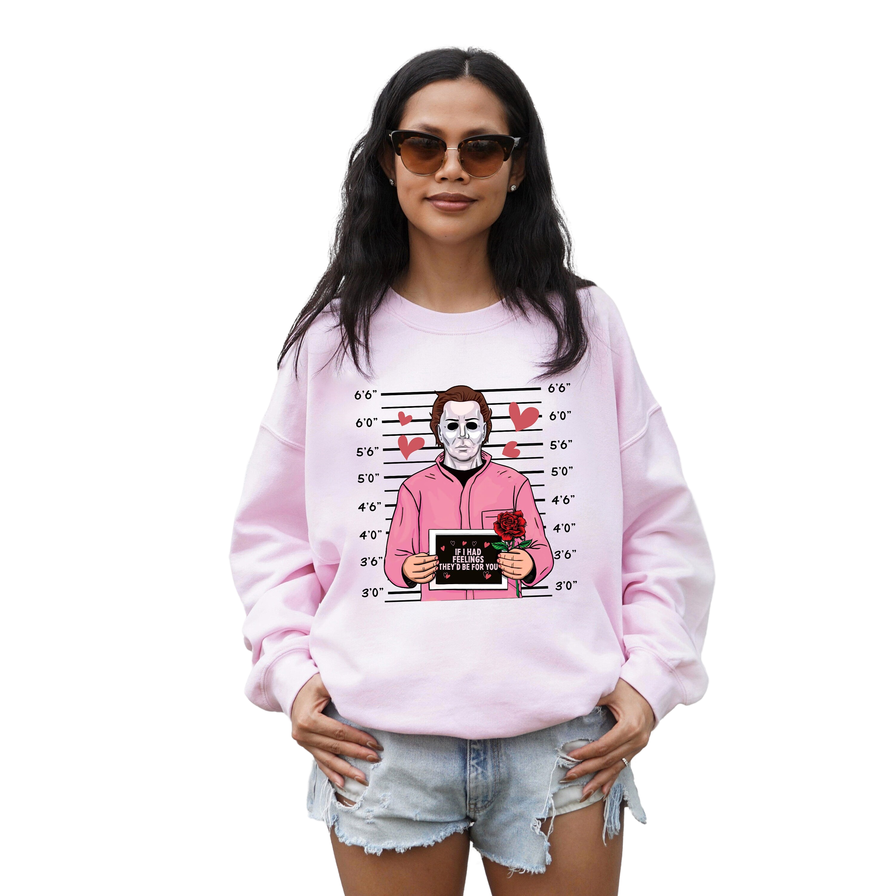 Retro Valentines Sweatshirt, If I Had Feelings they'd Be For You, Valentines Day Pullover, Love