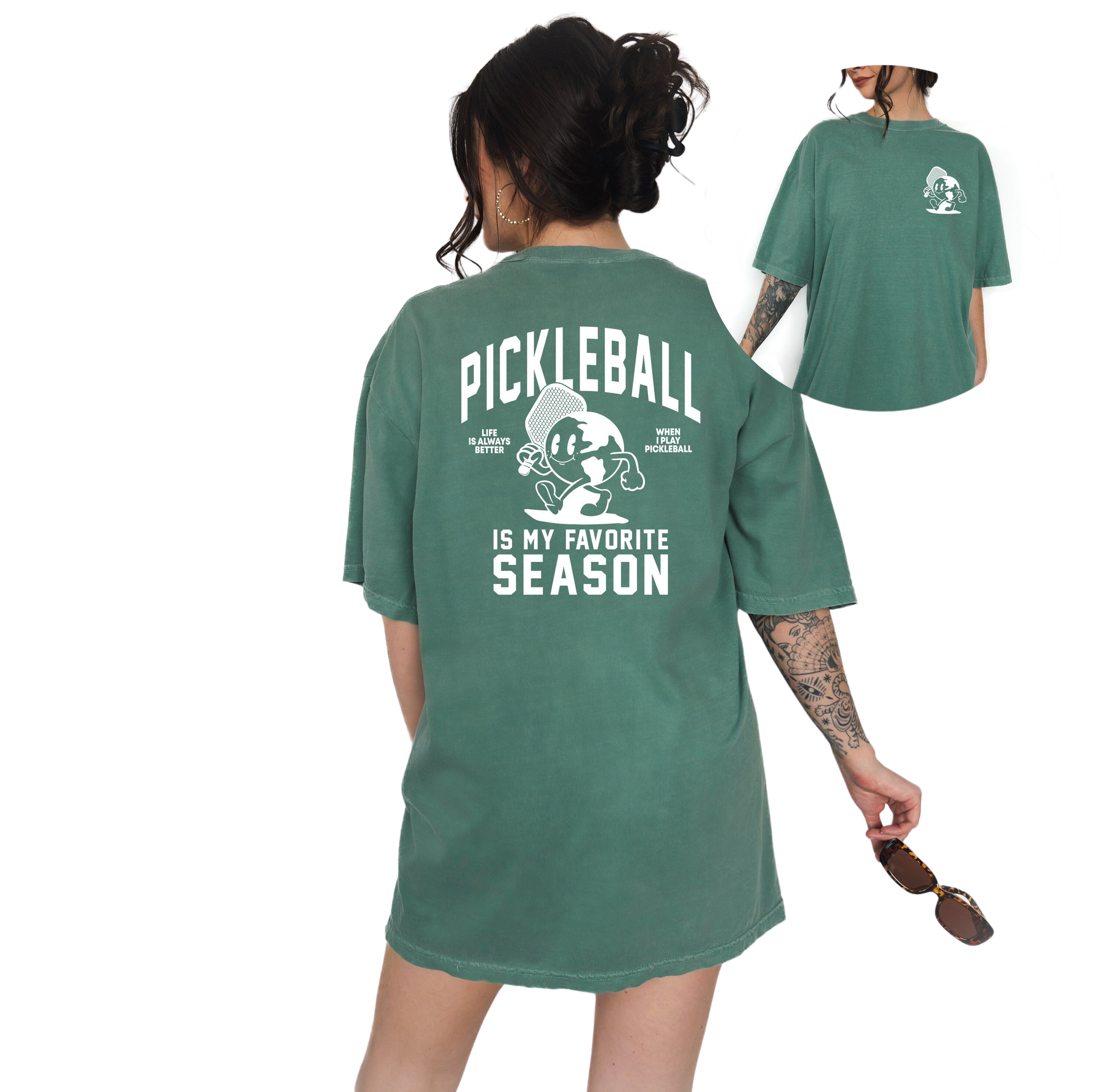 Retro Vintage Washed Tee, Pickleball , Summer, Sports Shirt, Pickleball Graphic T, Pickleball