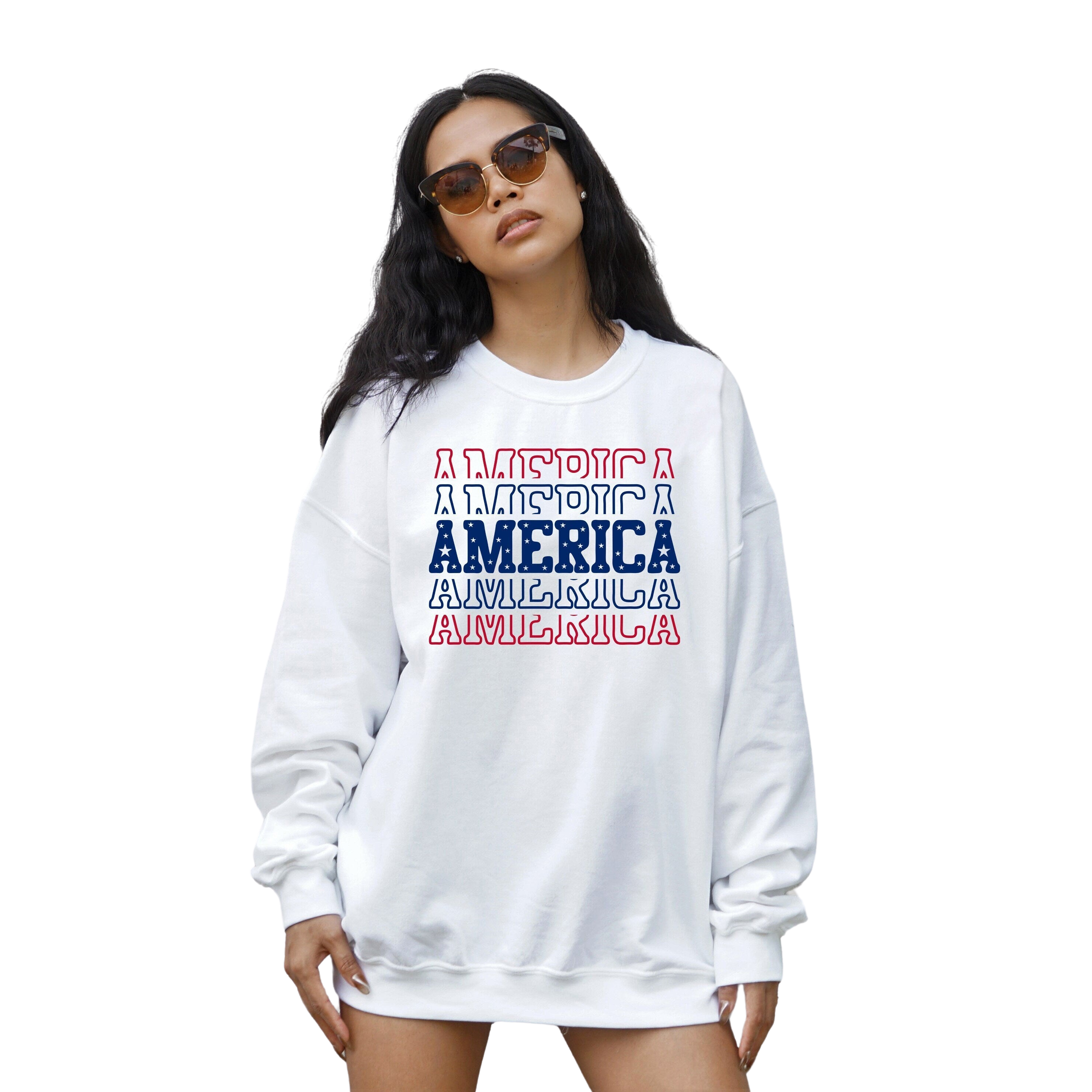 All American Babe Sweatshirt, Fourth of July Sweater, 4th of July Sweater, America Pullover, Womens Sweatshirt, Independence Day, Happy 4th