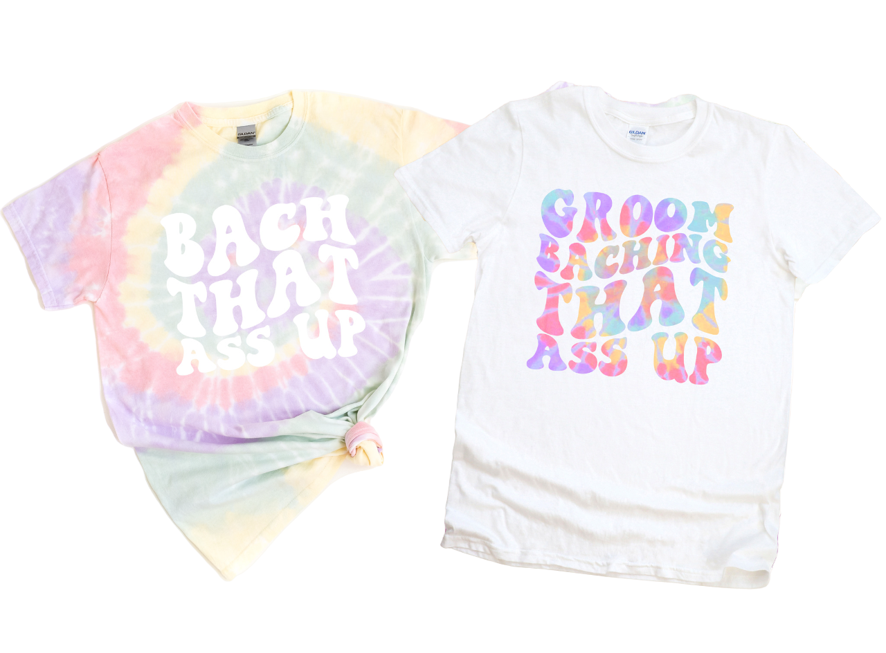 Bachelorette Party Shirts, Bach That Ass Up, Grooms Bathing That Ass T-Shirt,Retro Graphic Tee, For