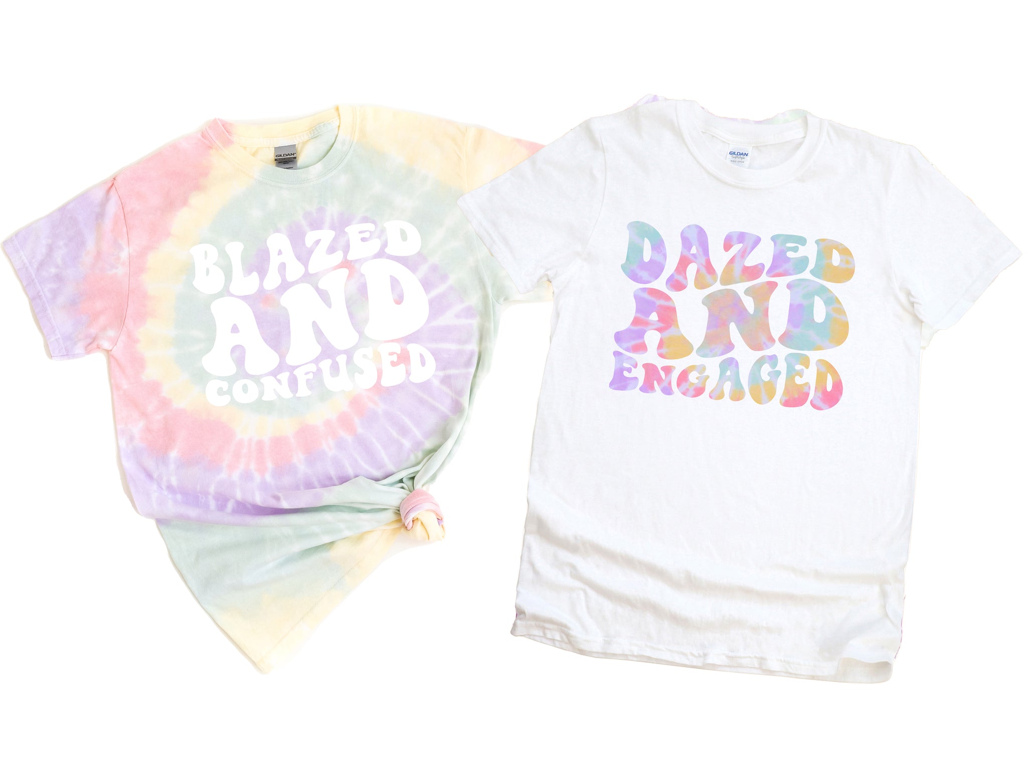 Bachelorette Party Shirts, Dazed and Engaged,Blazed and Confused, Gift, Graphic T-Shirt,Retro