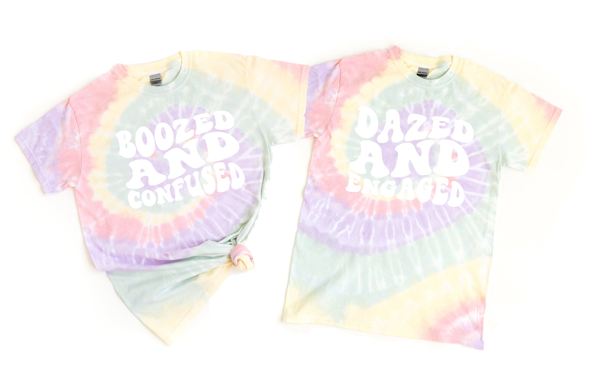 Bachelorette Party Shirts, Dazed and Engaged,Boozed and Confused, Gift, Graphic T-Shirt,Retro