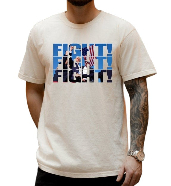 Fight Donald Trump Vintage Washed Shirt, I Will Fight Trump, I Stand With Trump, Make America Great Again, Donald Trump T-Shirt, Trump Shirt