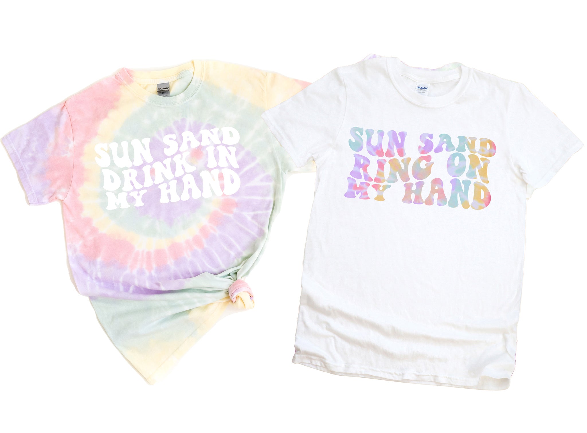 Wavy Sun Sand Drink In My Hand, Ring On My Hand, Retro Batch Shirts, Bachelorette Party Shirts,