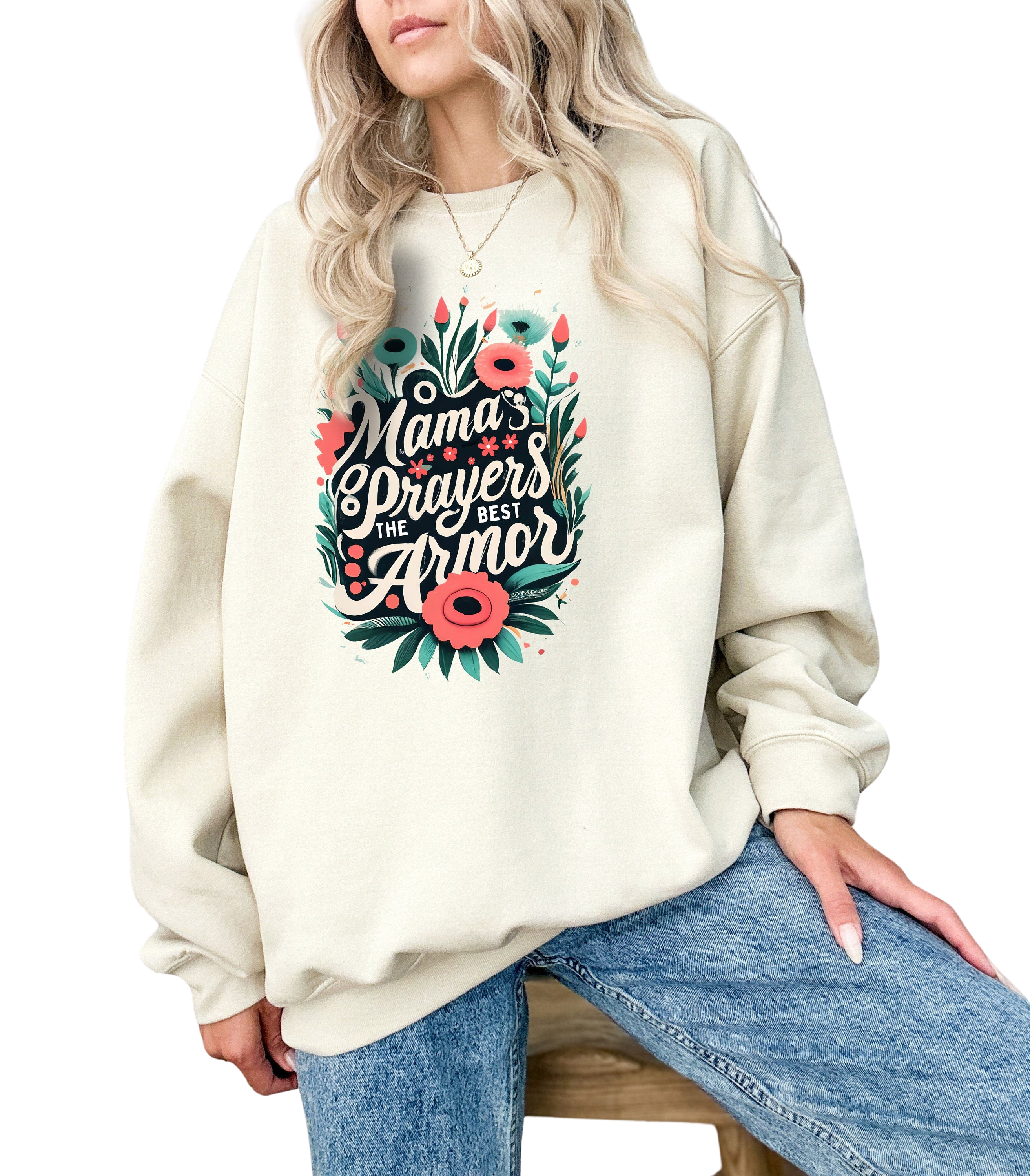 Retro Mama Sweatshirt, Mama's Prayers Are The Best Armor Mother's Day Gift, Mother's Day Sweater,