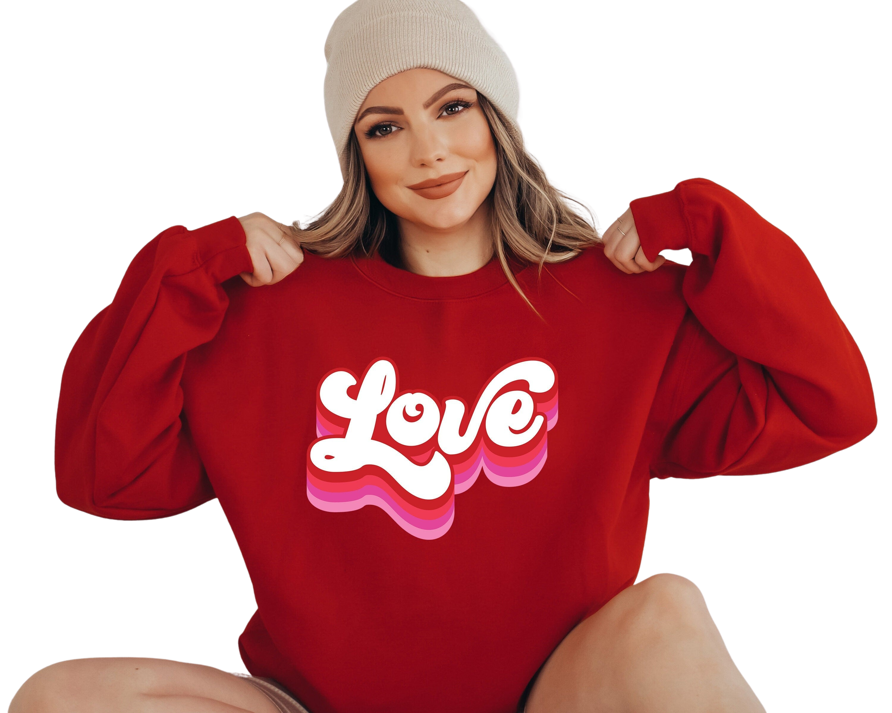 Retro Valentines Sweatshirt, Retro Love Sweater, Valentines Day Shirt, Love Pullover, Womens Love