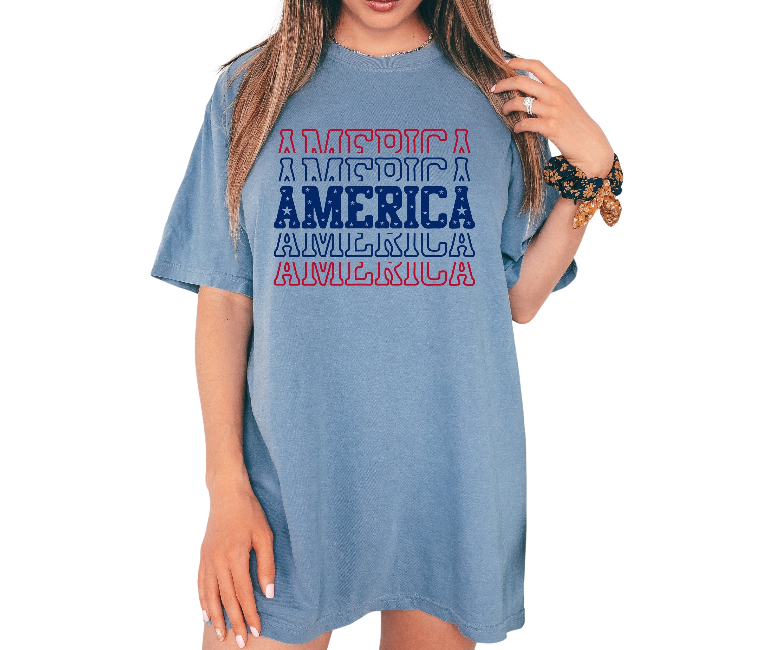 Retro America Font USA shirt,4th of July tee, Retro funny fourth shirt, Womens 4th of July Tee, America Patriotic Shirt, Independence Merica