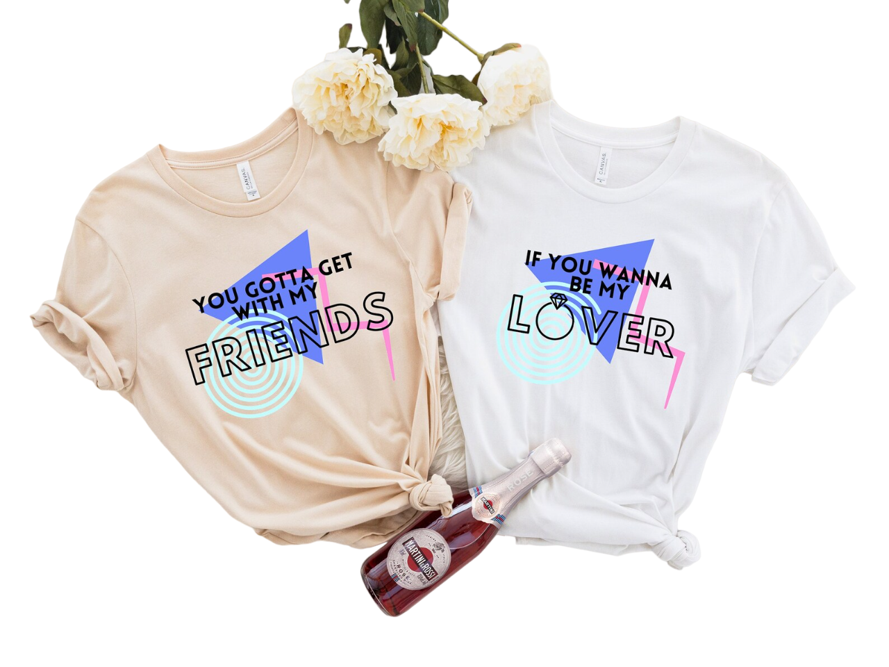 Wavy Lover and Friends, Retro Batch Shirts, Bachelorette Party Shirts, Get With My Friends,